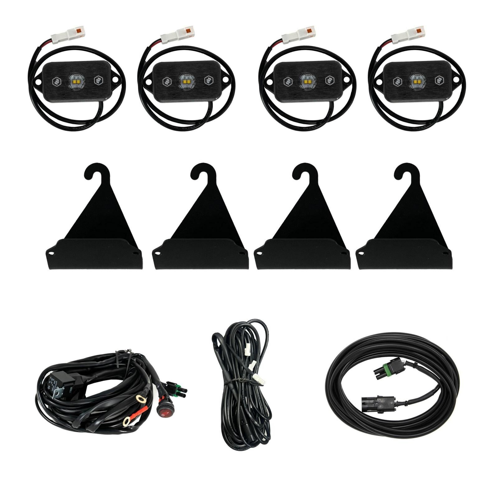 Bed Rail Cargo Light Kit White For 05-25 Toyota Tacoma 07-25 Toyota Tundra by Baja Designs