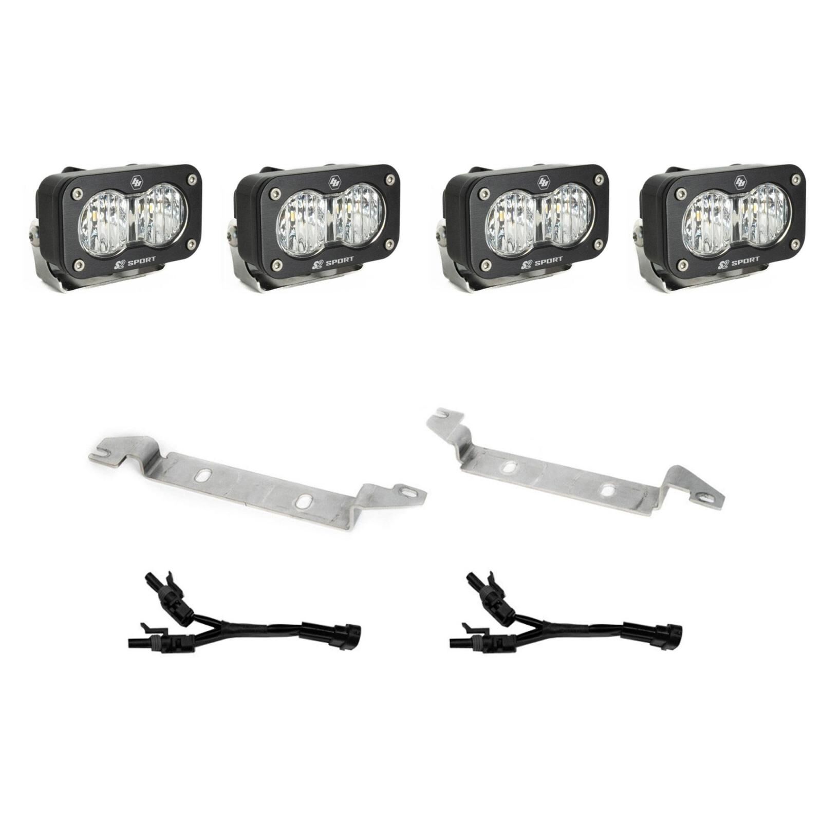S2 Sport OEM Fog Light Replacement Kit 2025-On Toyota 4Runner Non-TRD Pro Clear by Baja Designs - 44-8280