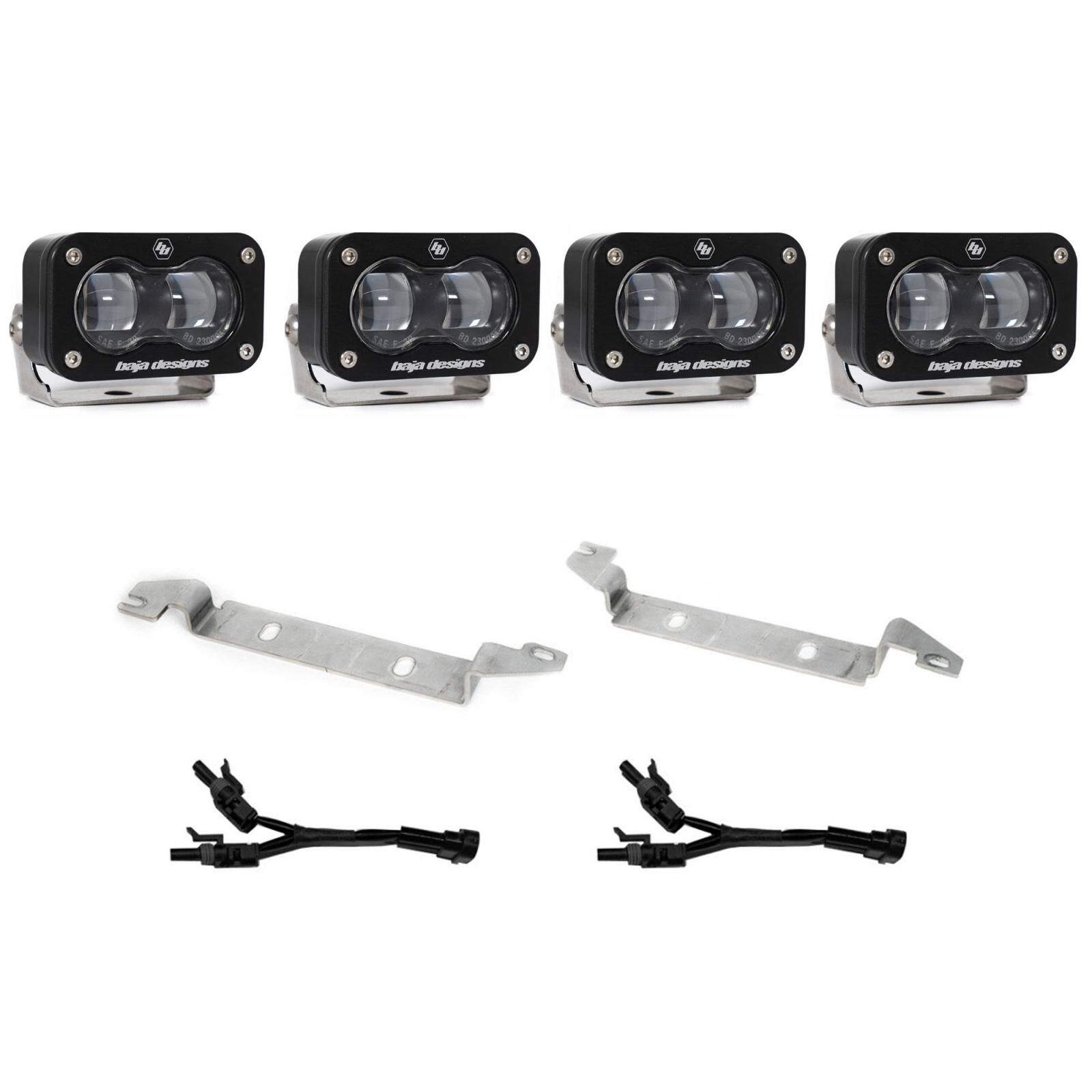 S2 SAE OEM Fog Light Replacement Kit 2025-On Toyota 4Runner Non-TRD Pro Clear by Baja Designs - 44-8282