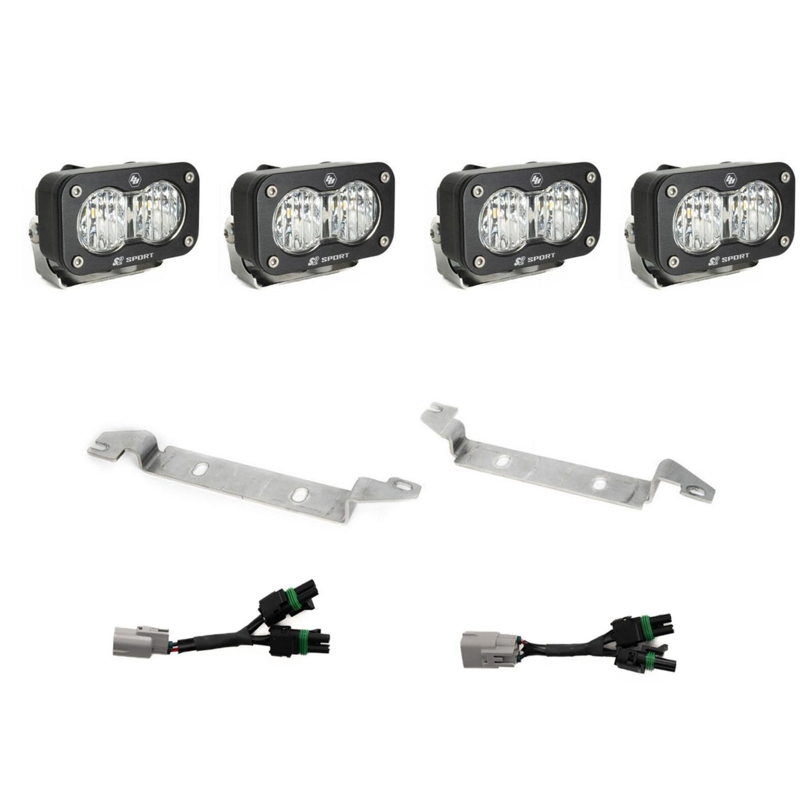 S2 Sport OEM Fog Light Replacement Kit 2024-on Toyota Tacoma TRD Pro/Trailhunter Clear by Baja Designs - 44-8288