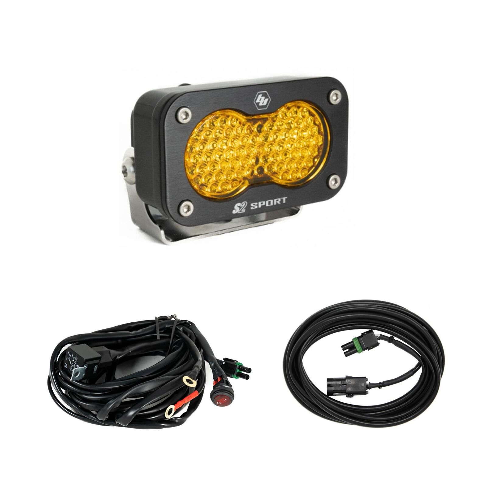 S2 Sport Universal Chase Light Kit Work/Scene Baja Amber by Baja Designs - 44-8292