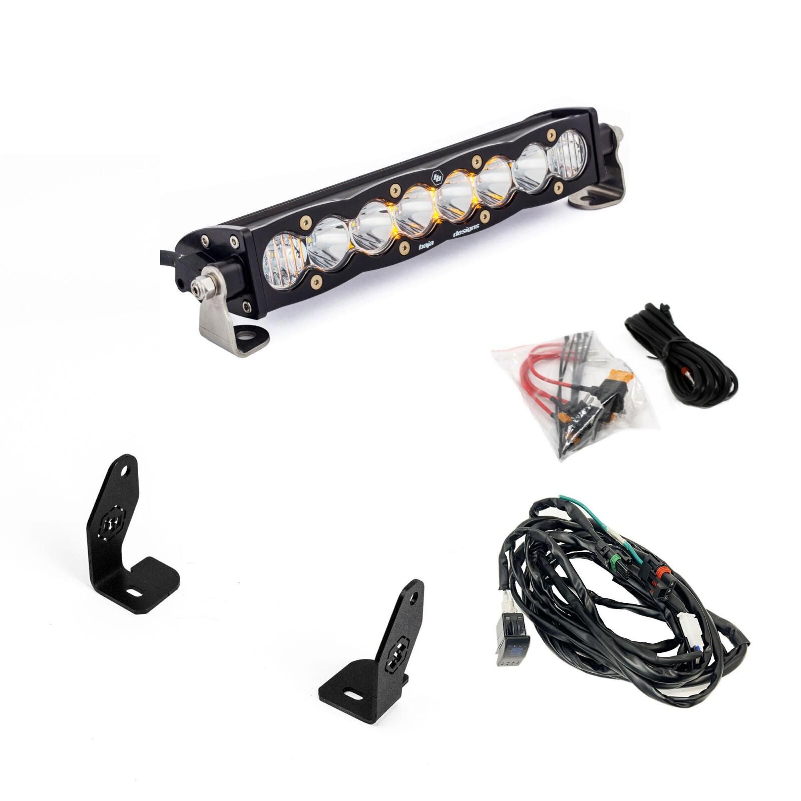 S8 10 Inch Light Bar Hood Mount Kit Polaris 2025 RZR ProR; ProS; ProXP