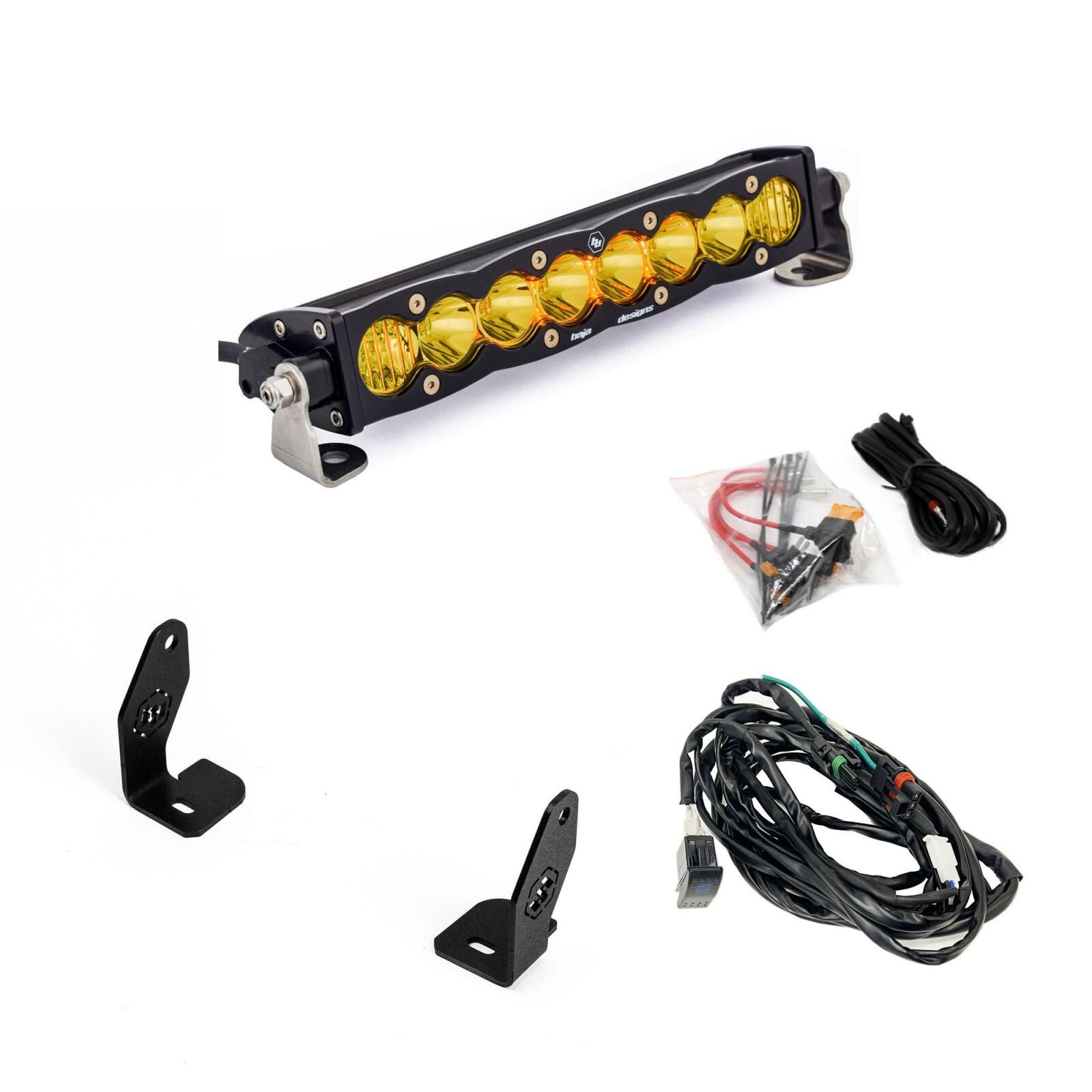 S8 10 Inch Light Bar Hood Mount Kit Polaris 2025 RZR ProR; ProS; ProXP