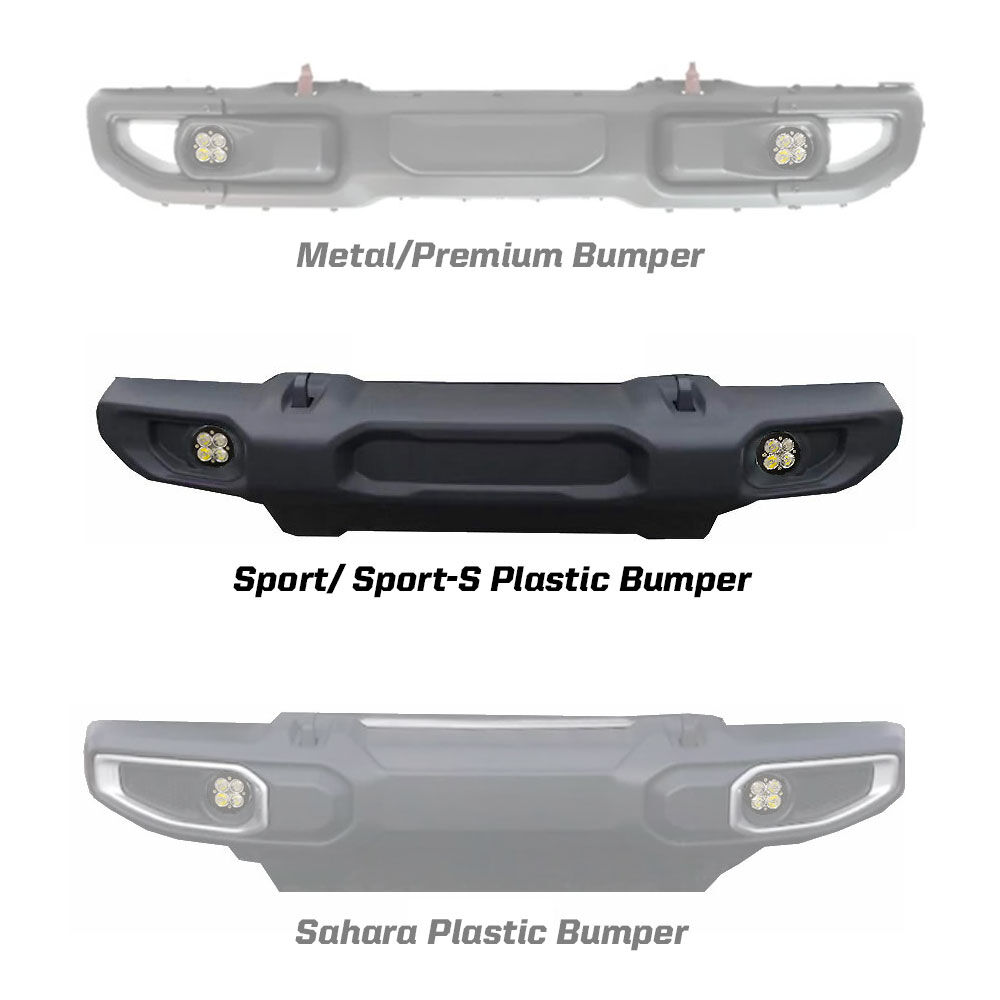 Jeep JL Fog Pocket Kit 2018 Wrangler JL Squadron Pro Series by Baja Designs