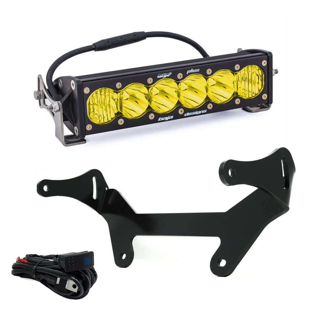 Can-Am Maverick X3 Baja Amber 10 Inch OnX6+ Shock Mount Kit by Baja Designs - 447120