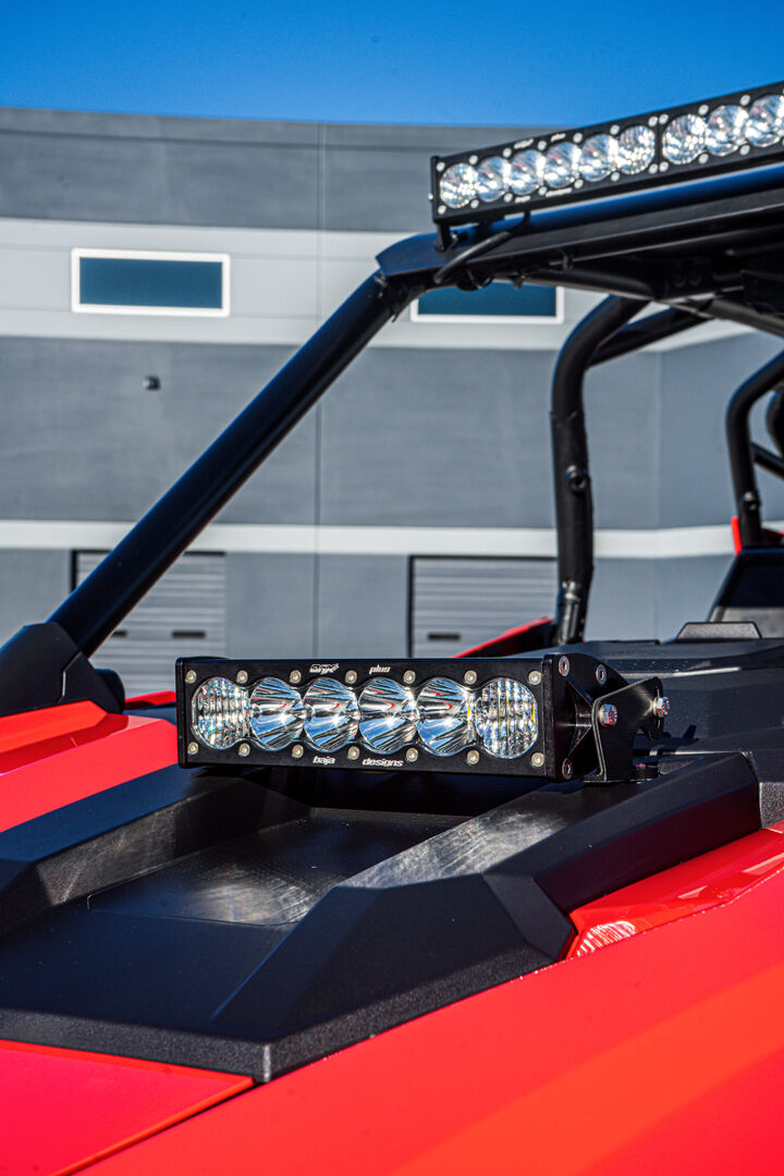 Polaris RZR Pro XP Hood Light Mount Kit 10 Inch OnX6+ by Baja Designs