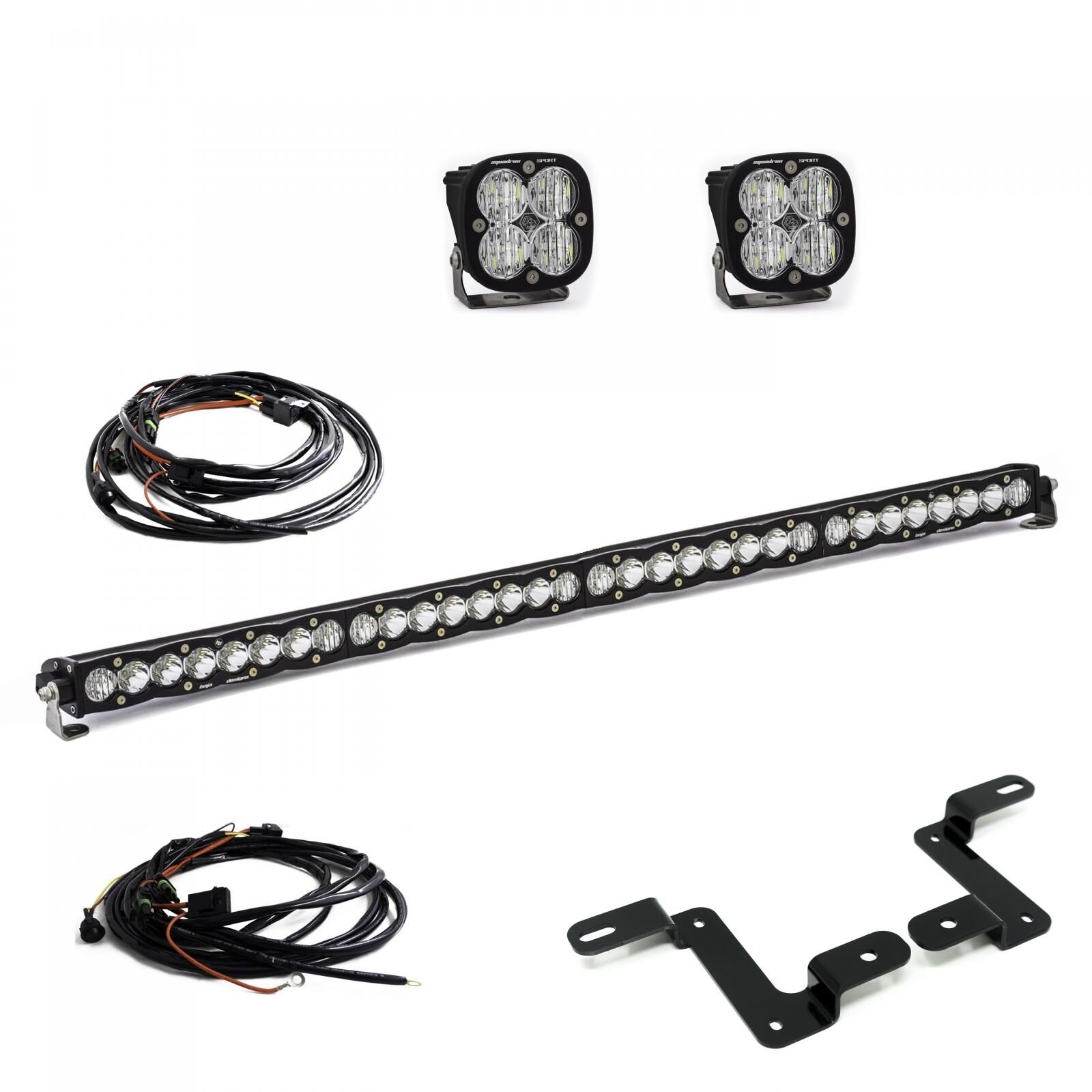 Jeep JL 40 Inch Cowl Mount 2018 Wrangler JL S8 Driving/Combo Pattern Squadron Sport by Baja Designs - 447506