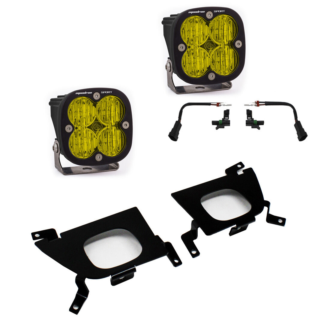 Silverado 1500 2019 Fog Pocket Mount Kit Pro Baja Amber FPK Sport WC by Baja Designs