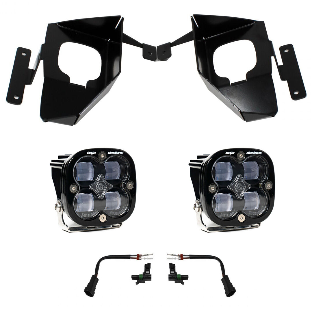 Silverado 1500 Fog Pocket Kit 16-18 Squadron SAE Clear by Baja Designs - 447534