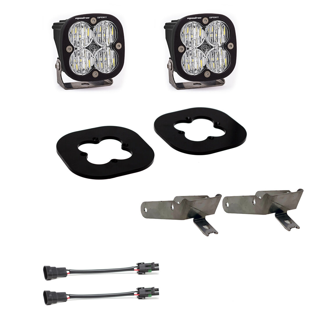 Super Duty Fog Lights Squadron Sport 11-16 Super Duty Fog Pocket Kit by Baja Designs - 447630