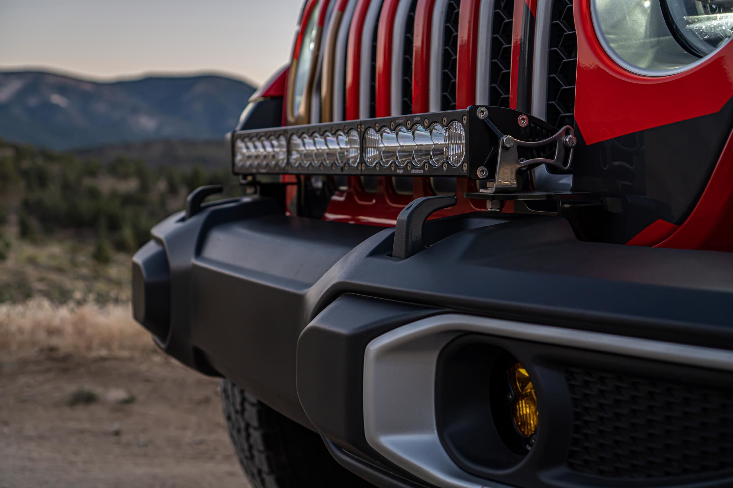 Jeep JL/JT 30 Inch OnX6+ Light Bar Kit w/Upfitter by Baja Designs