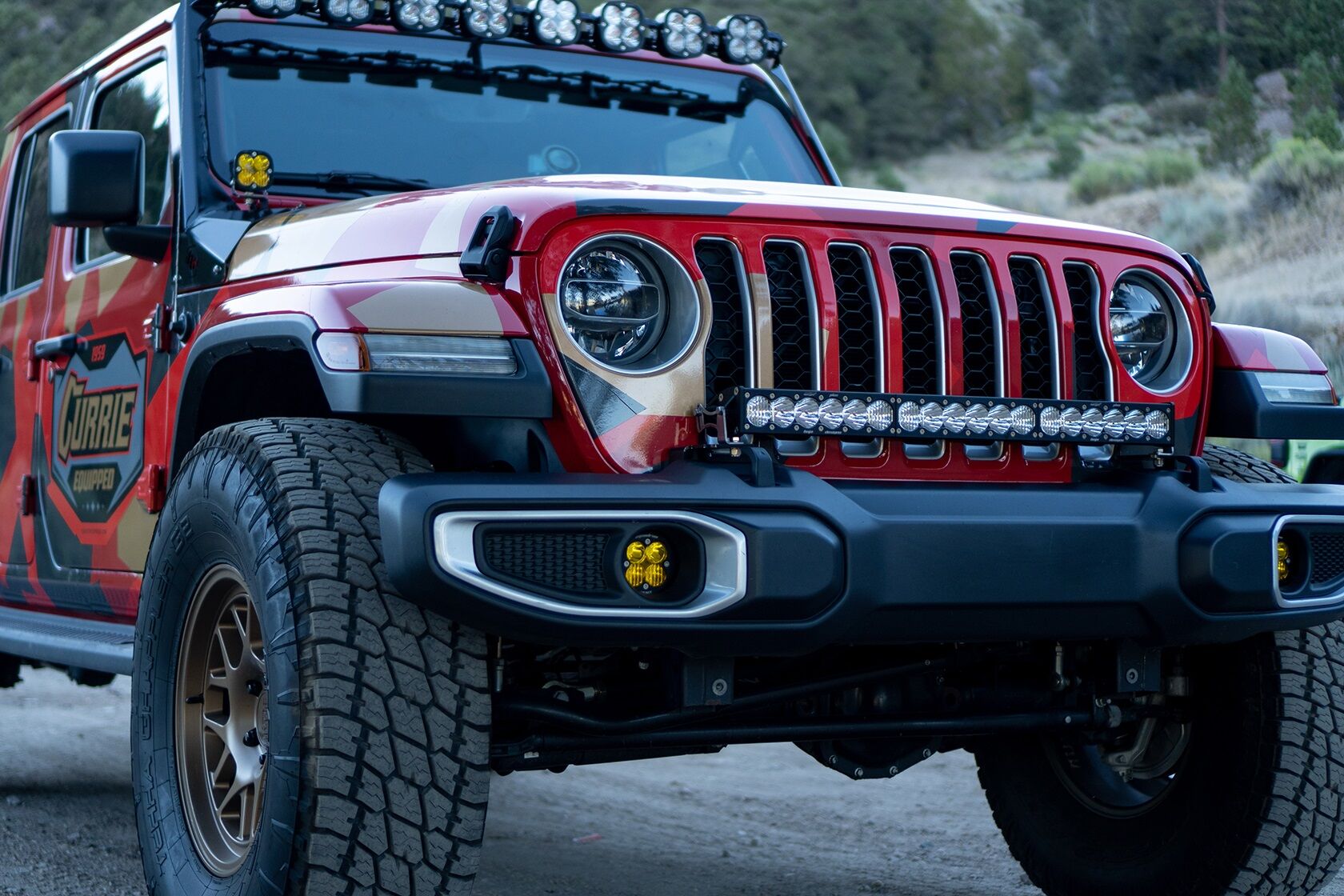 Jeep JL/JT 30 Inch OnX6+ Light Bar Kit w/Upfitter by Baja Designs