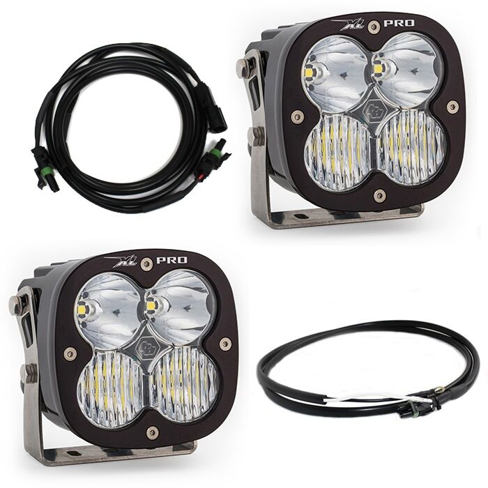 Jeep JL/JT Rubicon Steel Bumper LED Light Kit XL Pro w/Upfitter by Baja Designs - 447668UP