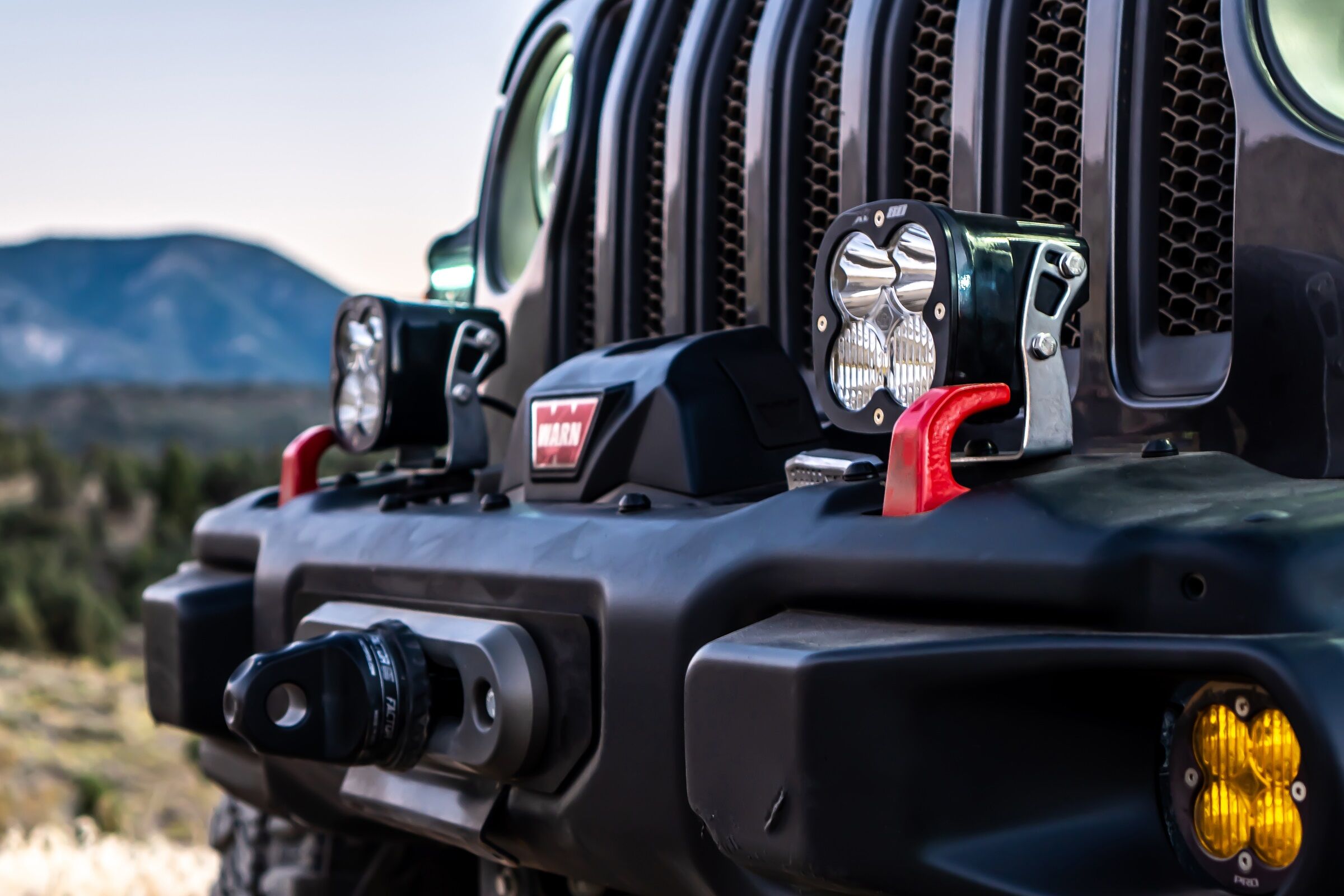 Jeep JL/JT Rubicon Steel Bumper LED Light Kit XL 80 w/Upfitter by Baja Designs