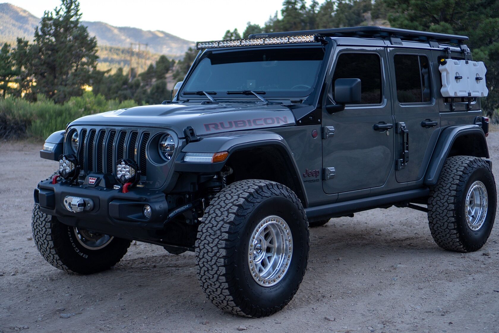 Jeep JL/JT Rubicon Steel Bumper LED Light Kit LP4 w/Upfitter by Baja Designs