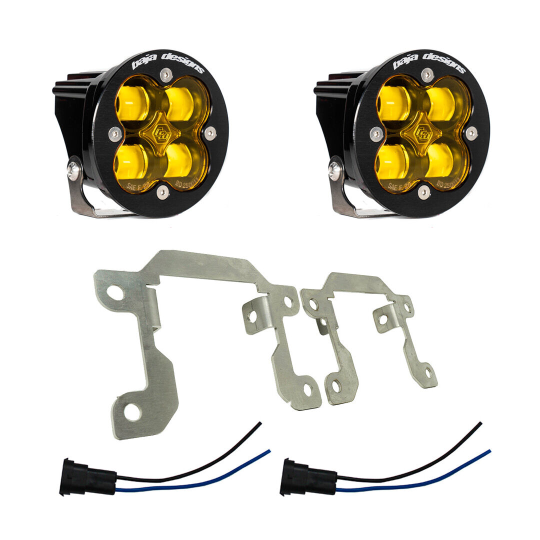Fog Pocket Kit SAE Squadron Amber Ford/Subaru by Baja Designs - 447725