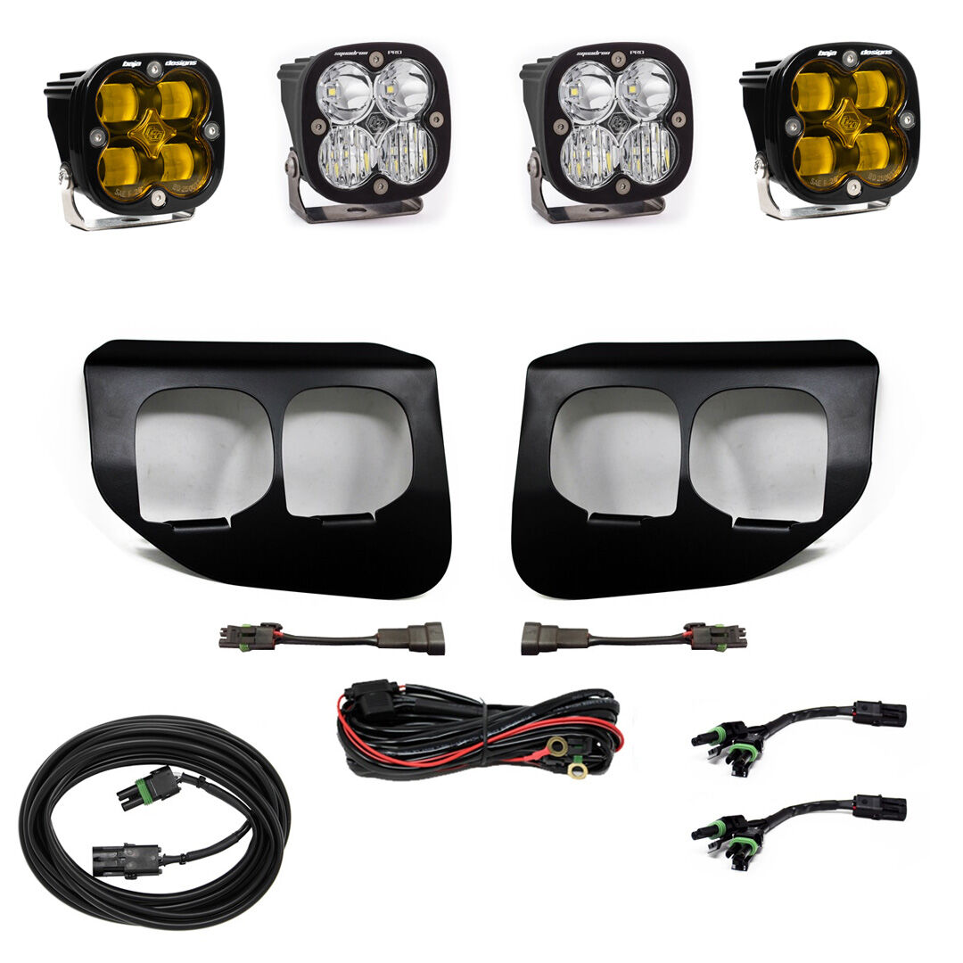 Ford Super Duty (20-22) Fog Lights Dual FPK Baja Amber SAE/Pro DC by Baja Designs - 447737