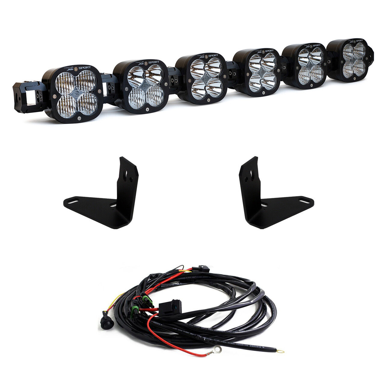 6 X Linkable Light Bar For 21-Up Ford Bronco Steel Bumper Mount by Baja Designs