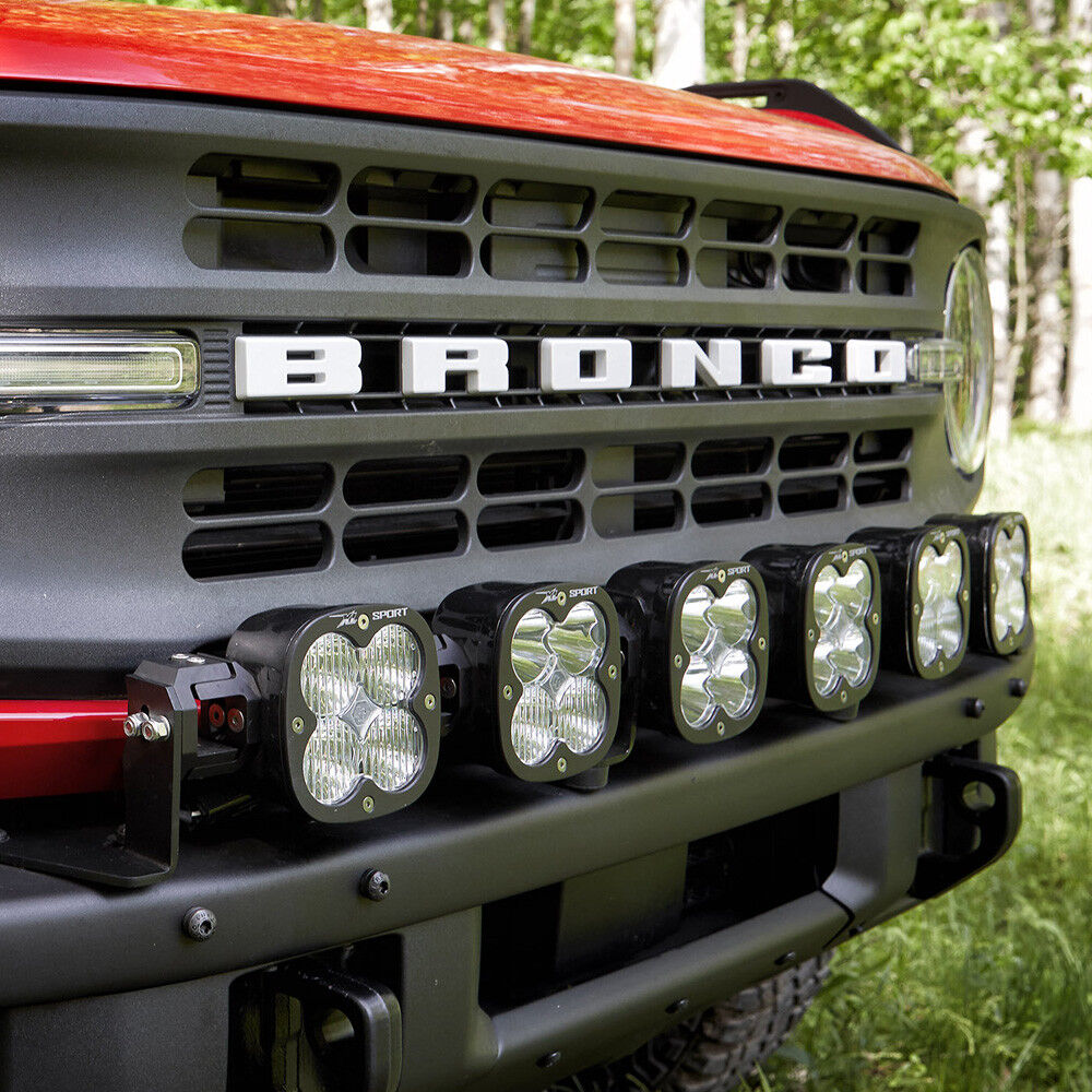6 X Linkable Light Bar For 21-Up Ford Bronco Steel Bumper Mount by Baja Designs - 447750