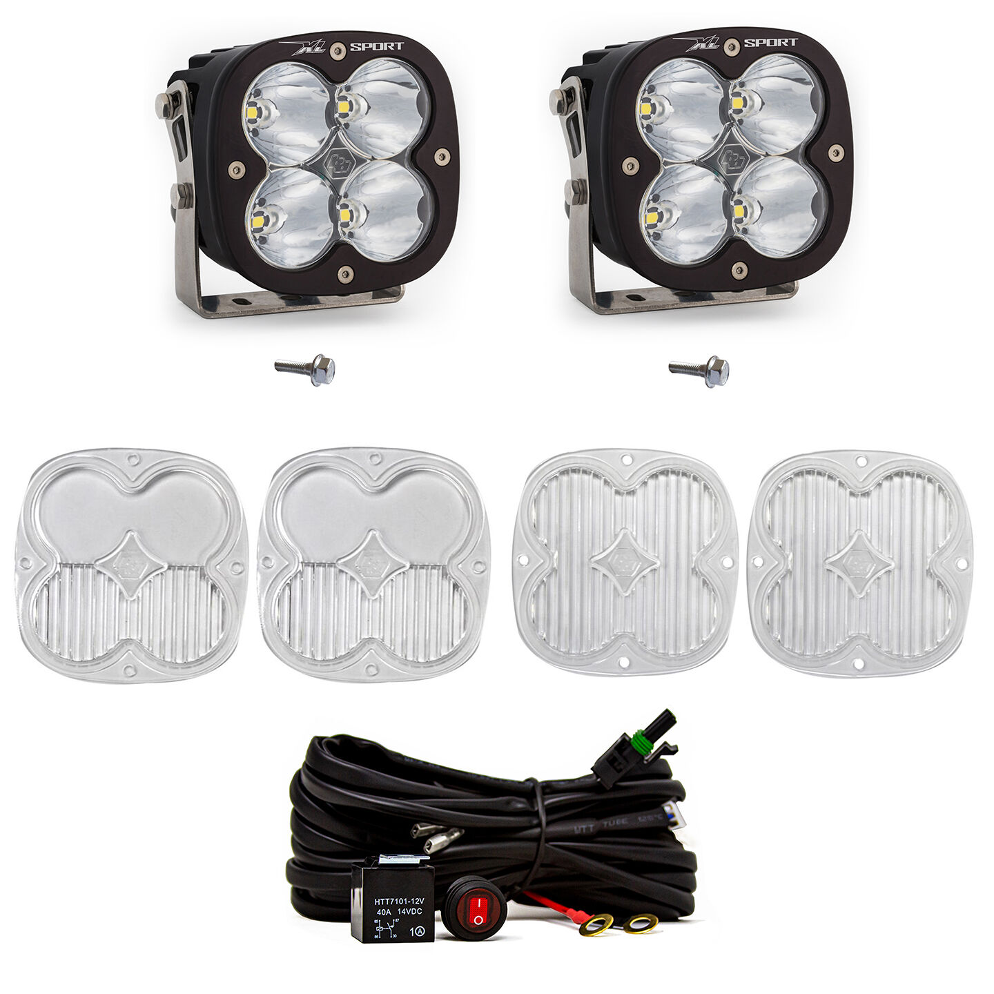 Bronco A Piller Light Kit 21-Up Ford Bronco XL Sport Spot by Baja Designs - 447753