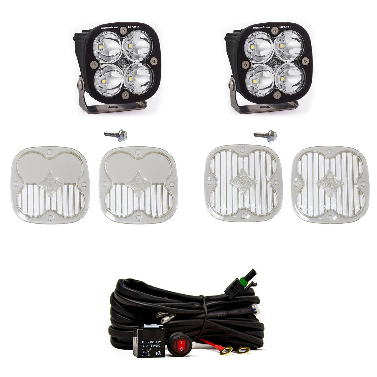 Bronco A Piller Light Kit 21-Up Ford Bronco Squadron Sport Spot by Baja Designs - 447755