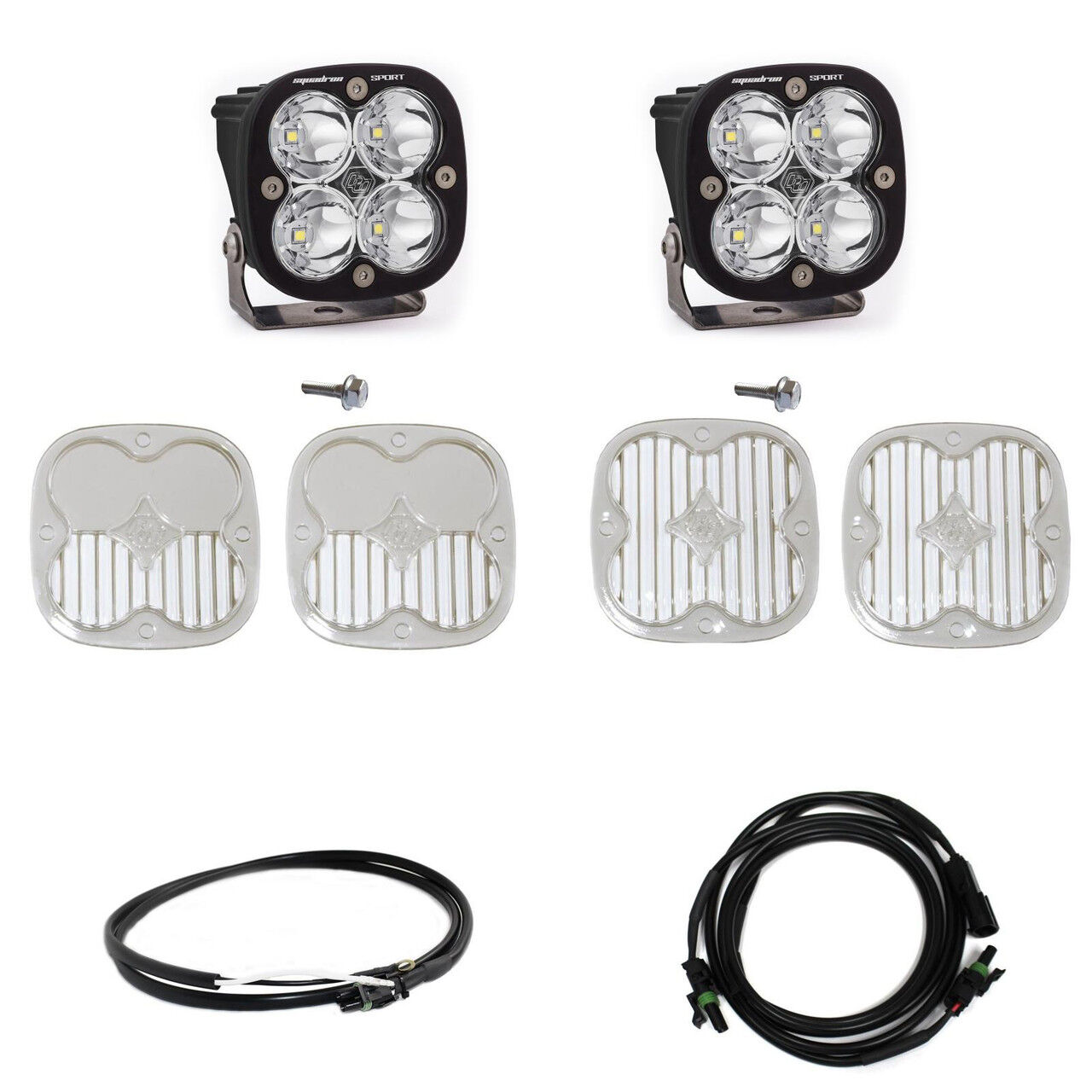Bronco A Piller Light Kit 21-Up Ford Bronco Squadron Sport Spot w/Upfitter by Baja Designs - 447755UP