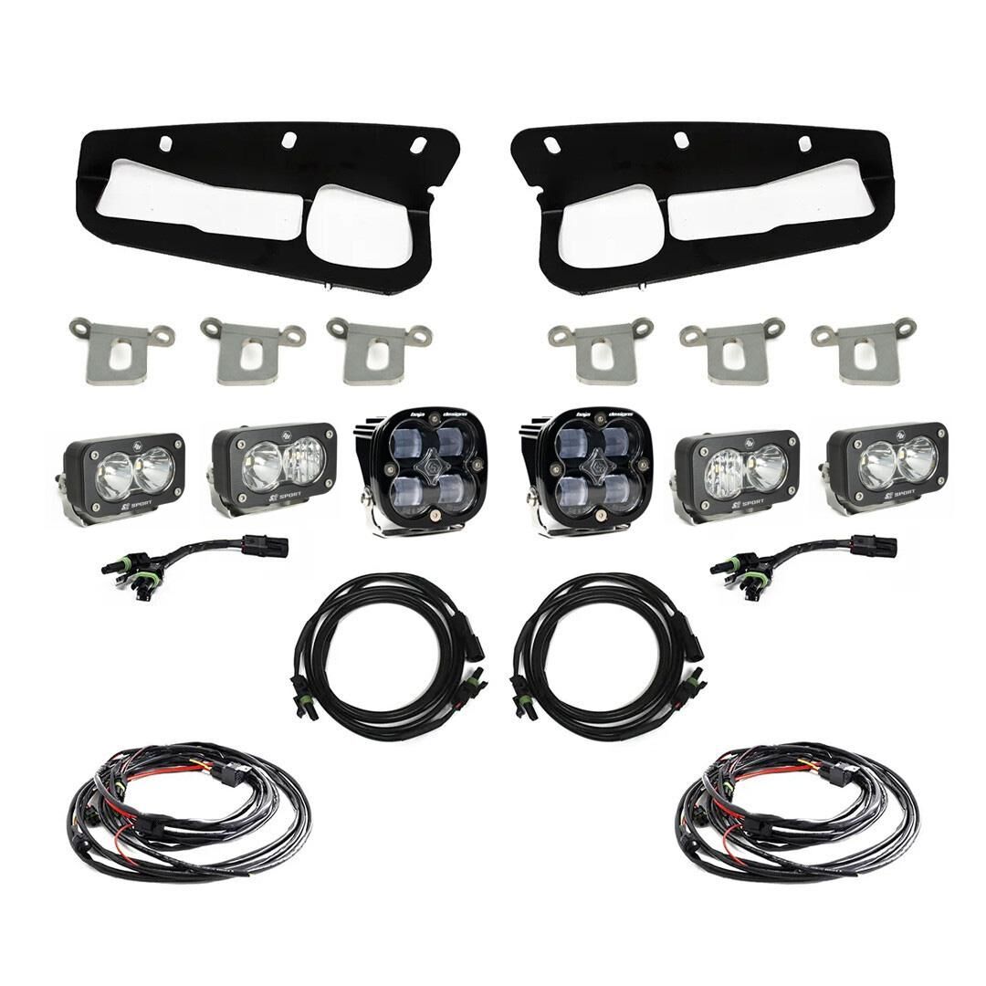 Bronco Clear SAE Fog Pocket Kit 21-Up Ford Bronco by Baja Designs - 447761