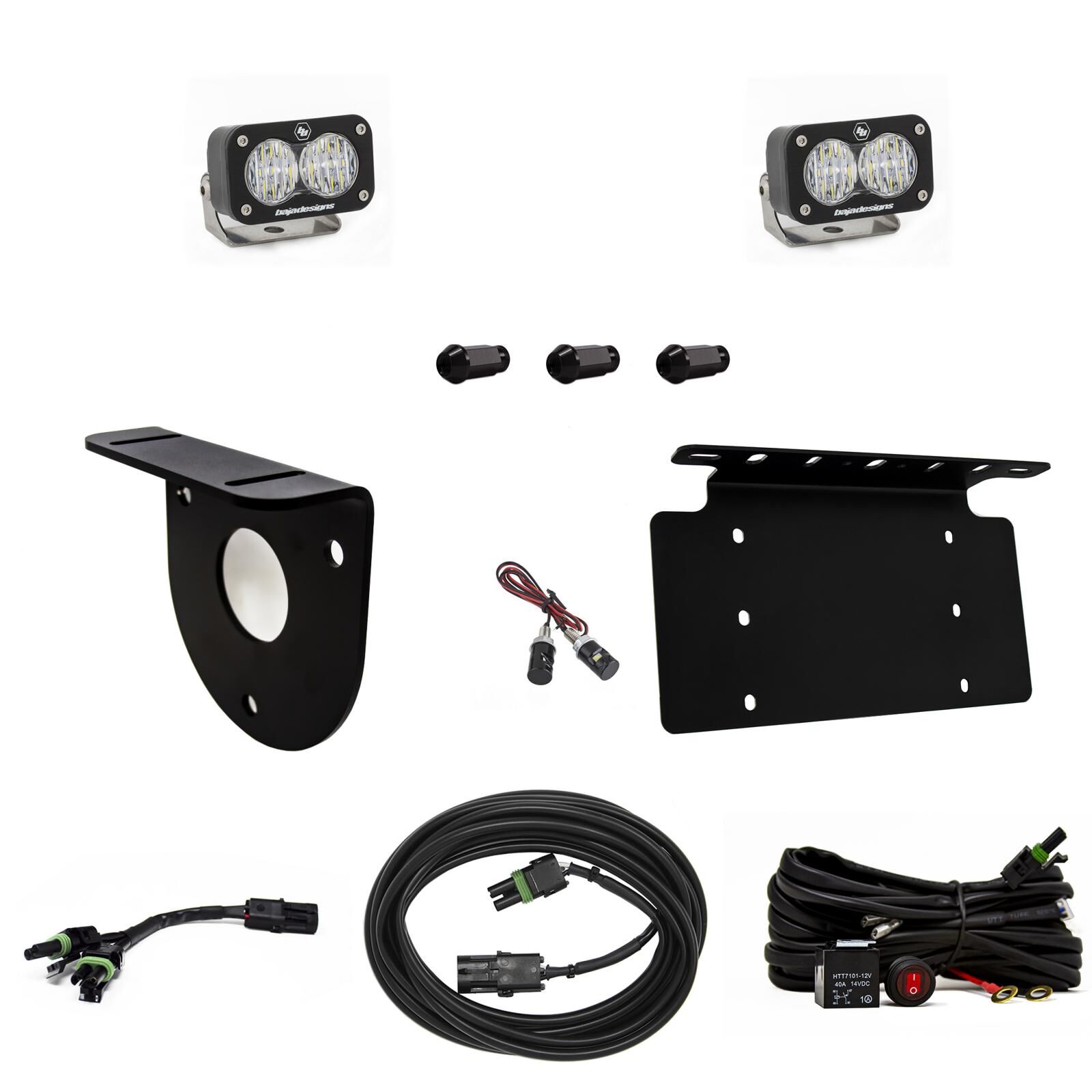 Bronco Dual S2 Sport W/C Reverse Kit w/Lic Plate 21-Up Ford Bronco by Baja Designs - 447764