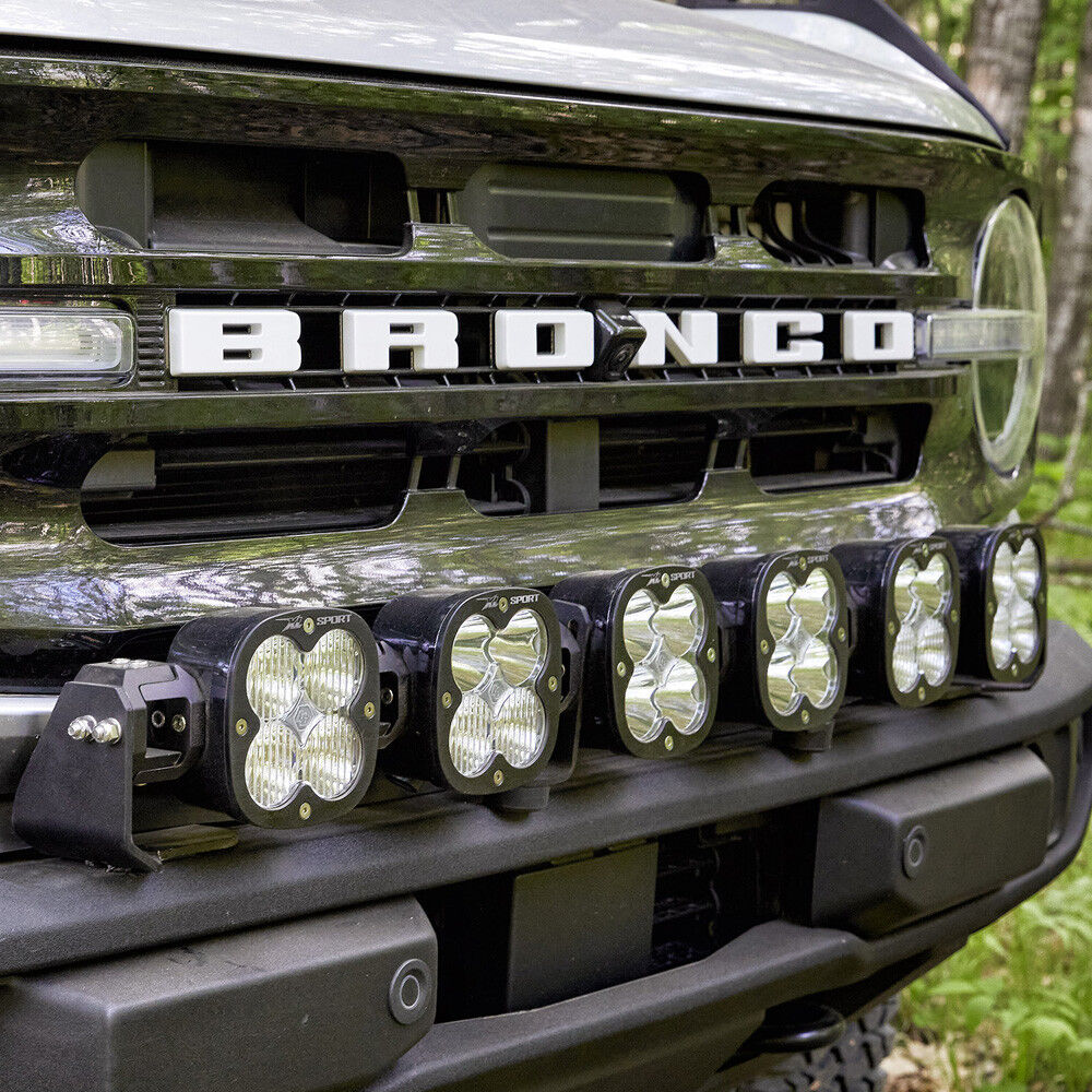 6 XL Linkable Light Bar Kit Plastic Bumper Mount 21-Up Ford Bronco by Baja Designs - 447768