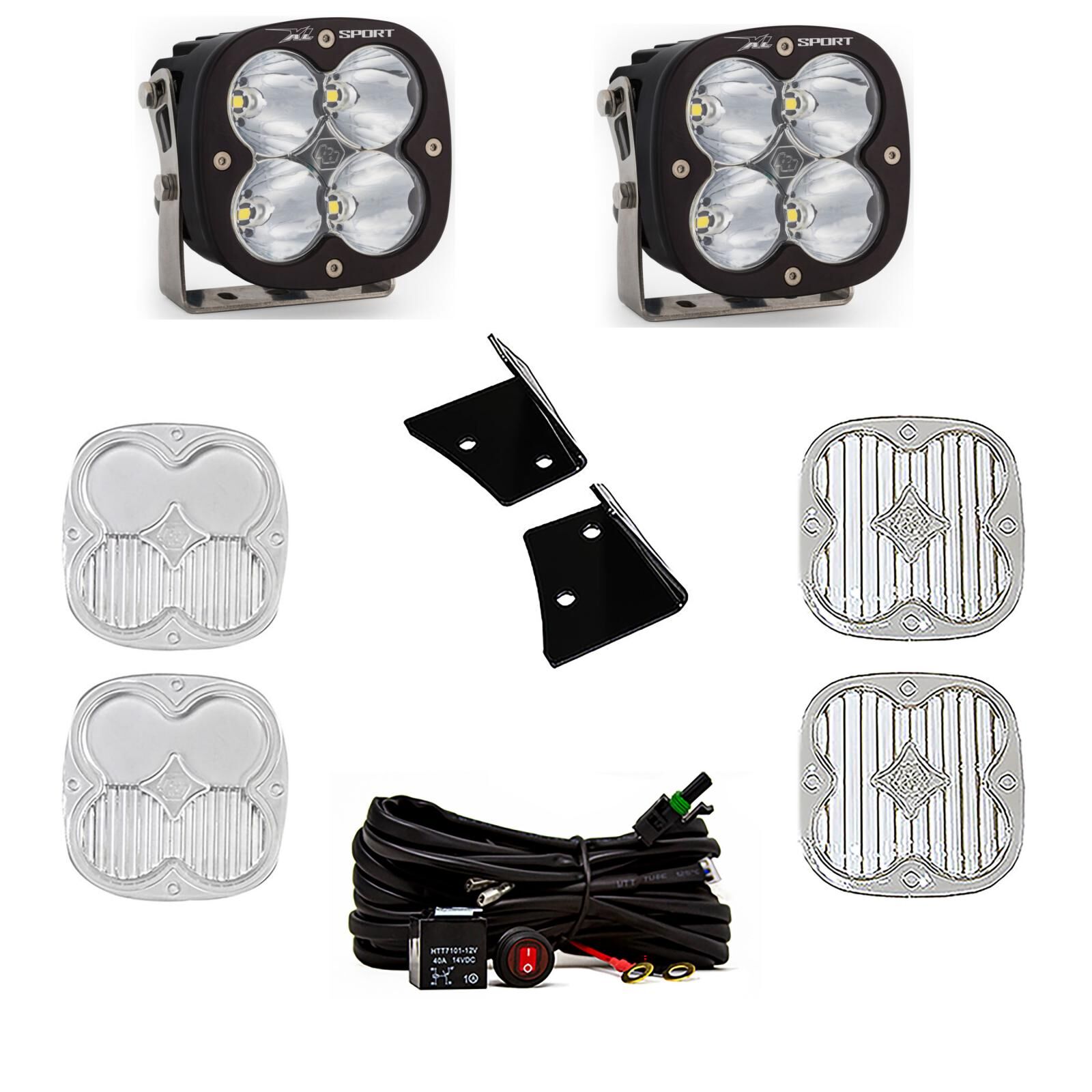 Jeep JK XL Sport Spot A-Pillar Kit by Baja Designs - 447798