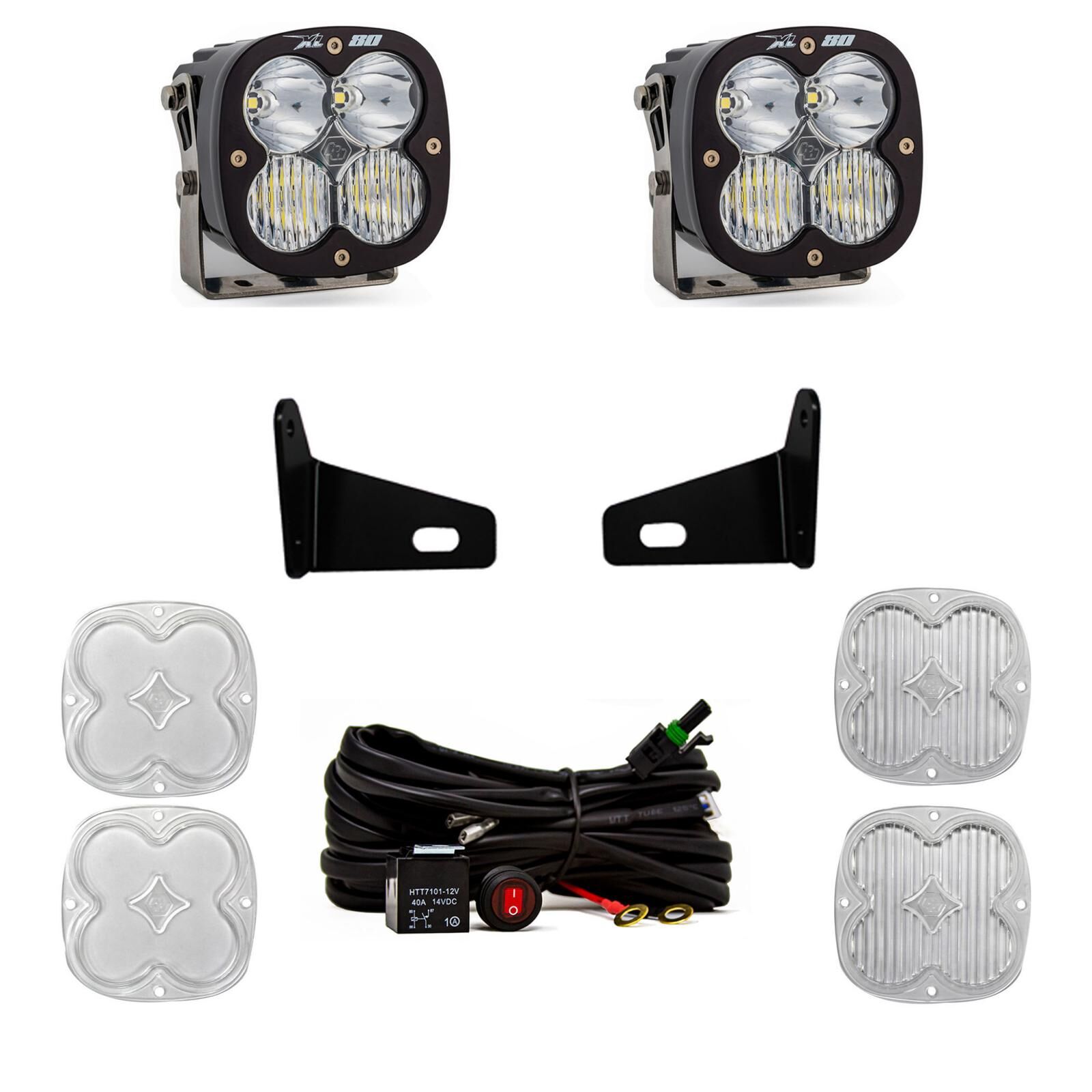 XL80 A-Pillar Kit 17-22 Maverick X3 Driving/Combo Clear by Baja Designs - 447804