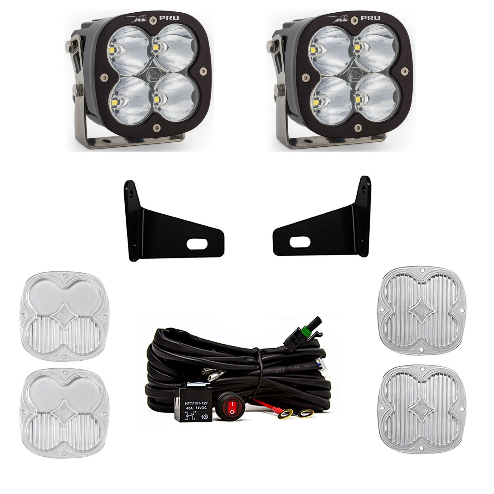 XL Pro A-Pillar Kit 17-22 Maverick X3 Driving/Combo Clear by Baja Designs - 447805