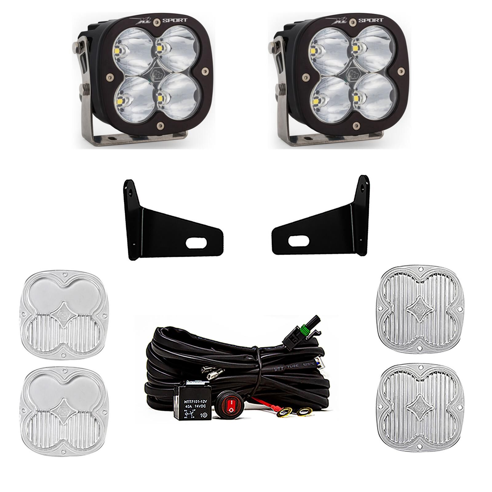XL Sport A-Pillar Kit 17-22 Maverick X3 Driving/Combo Clear by Baja Designs - 447806