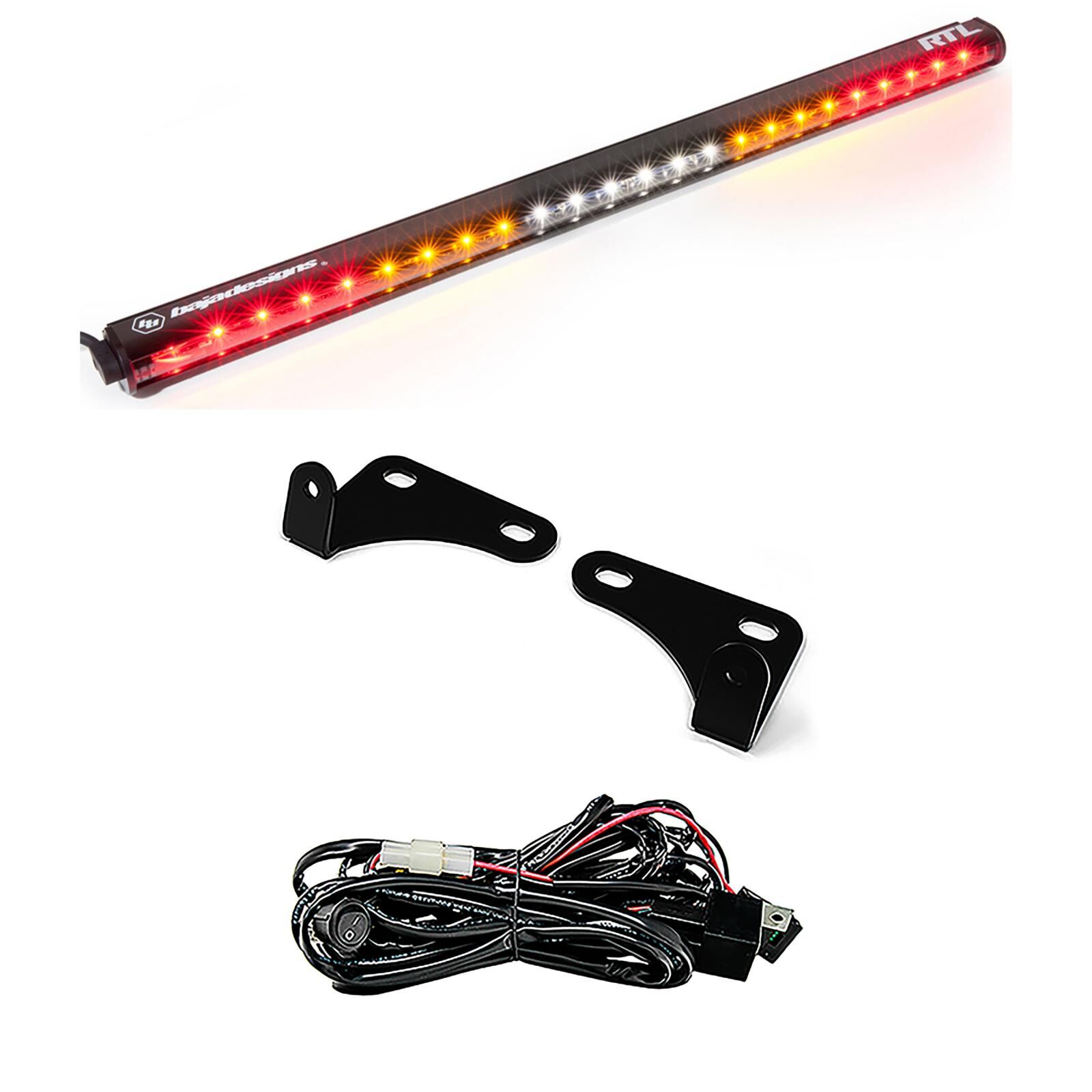 Polaris RZR 15-18 2 Seat 30 Inch RTL-S Rear Light Bar with Bracket Kit by Baja Designs - 447812