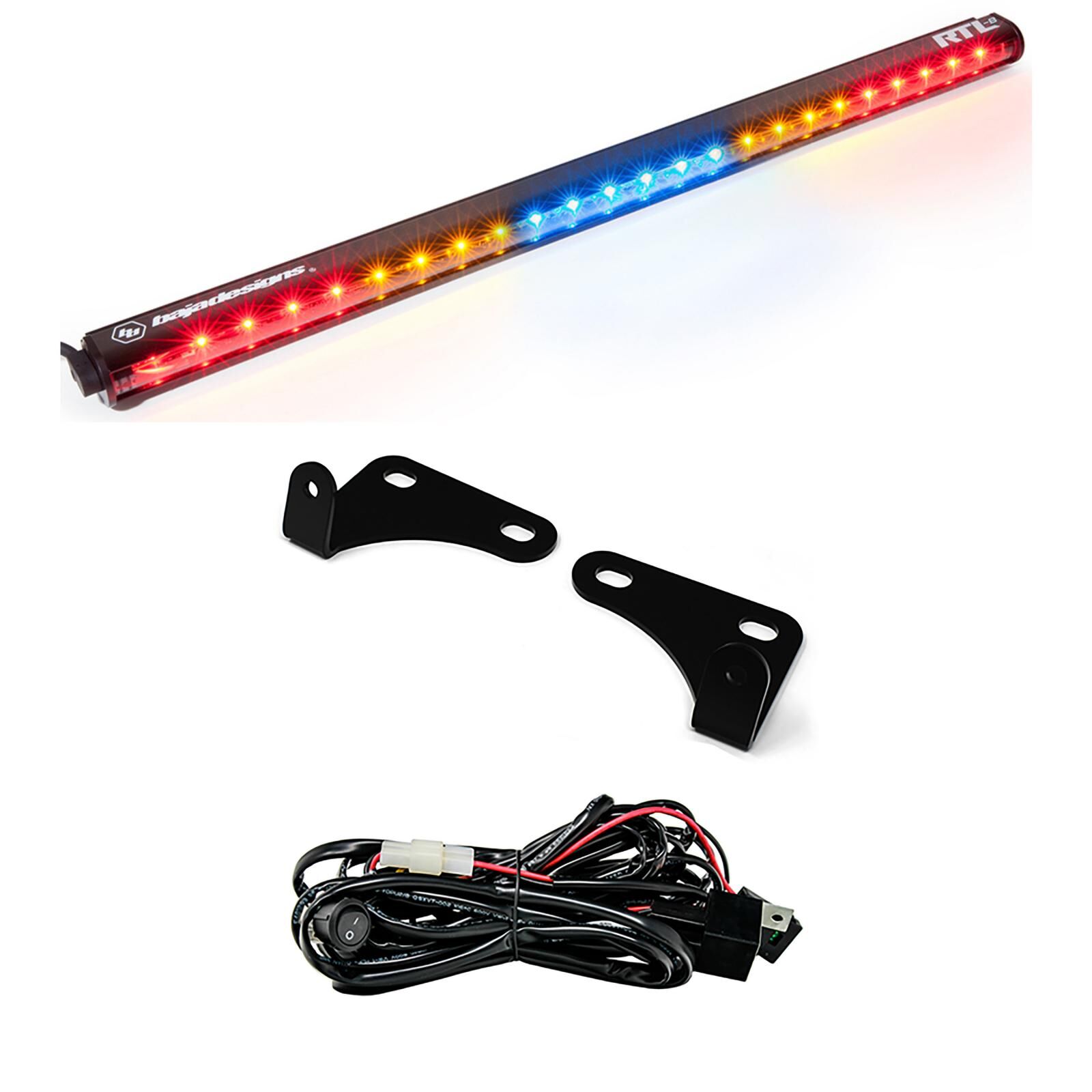Polaris RZR 15-18 2 Seat 30 Inch RTL-B Rear Light Bar with Bracket Kit by Baja Designs - 447813