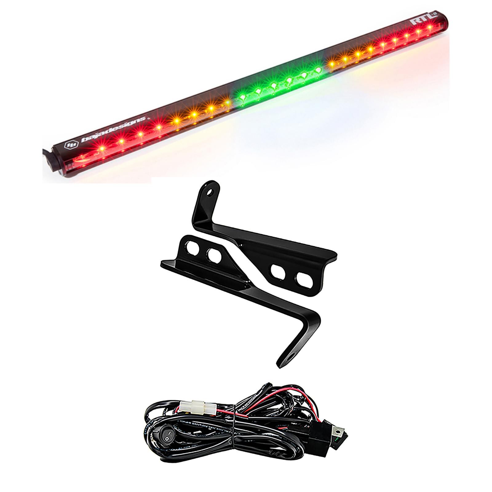 Polaris RZR 15-18 4 Seat 30 Inch RTL-G Rear Light Bar with Bracket Kit by Baja Designs - 447819