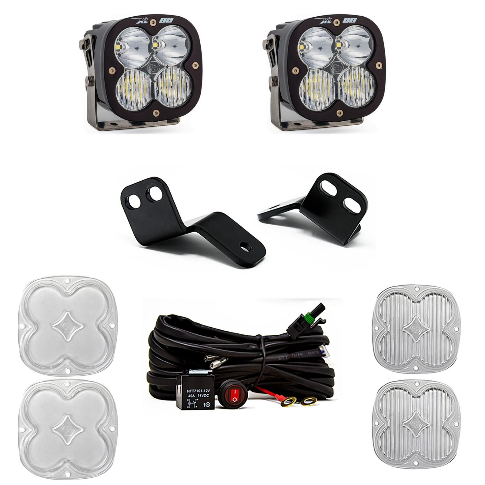 XL80 A-Pillar Kit 18-22 Wildcat XX Driving/Combo Clear by Baja Designs - 447831