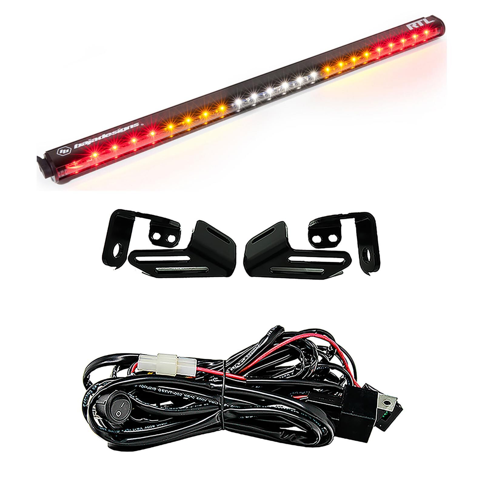 RTL 30 inch Rear Tail Light Kit 18 Wildcat XX Turn Signal Clear by Baja Designs - 447833