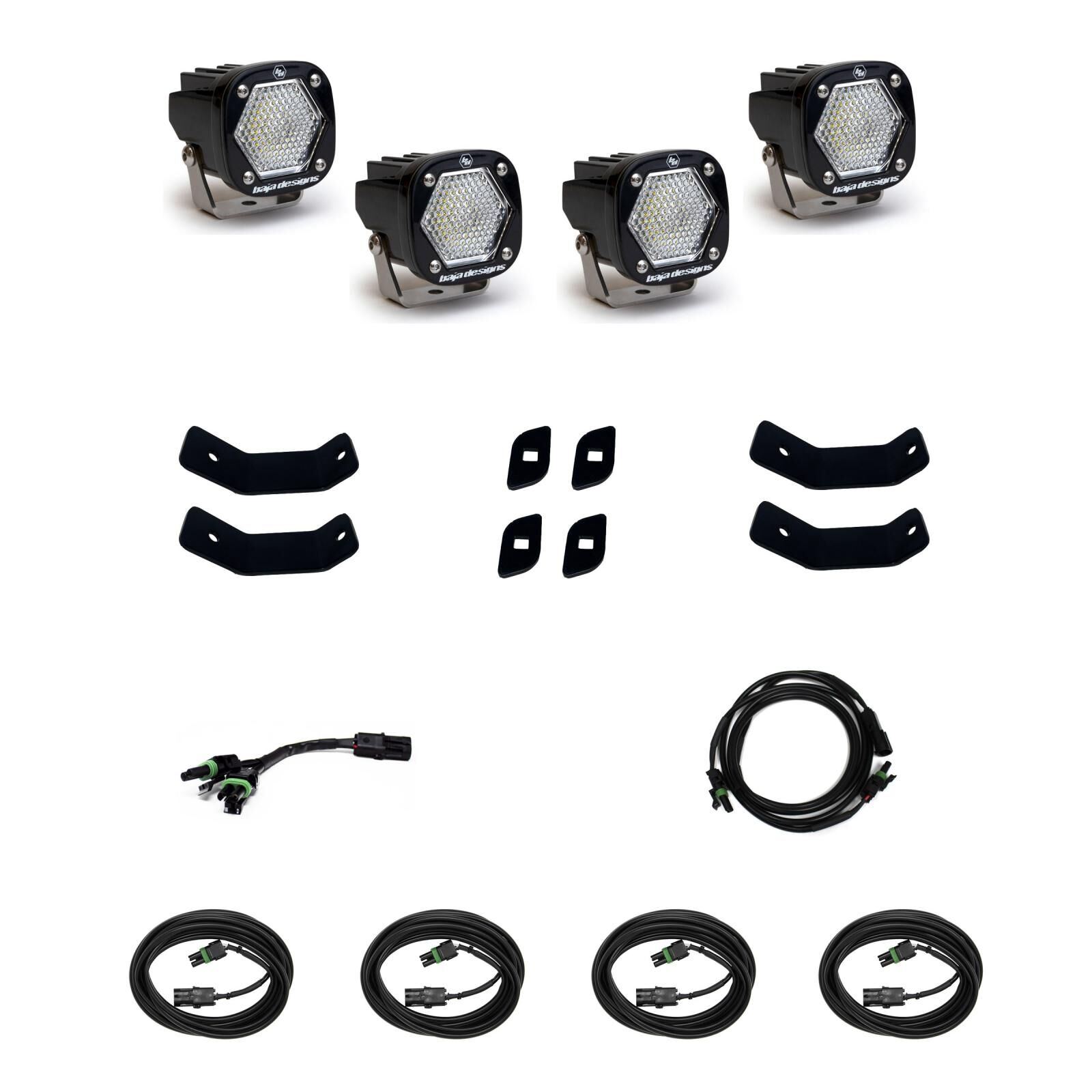 2019-On Mercedes Sprinter Van S1 Roof Rack Rail Kit by Baja Designs - 447862