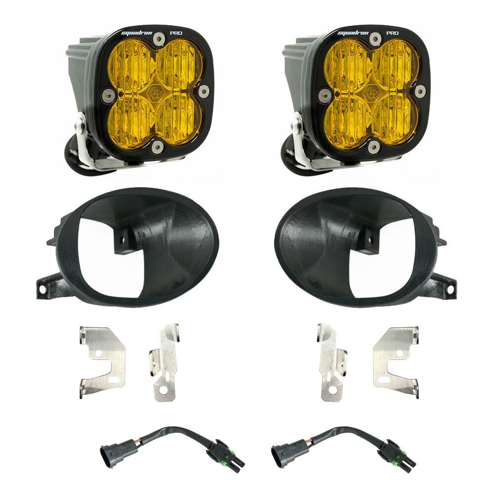 Squadron Pro Fog Pocket Kit 19-24 Sprinter 1500/2500/3500 (Wide Cornering; Baja Amber) - 447874