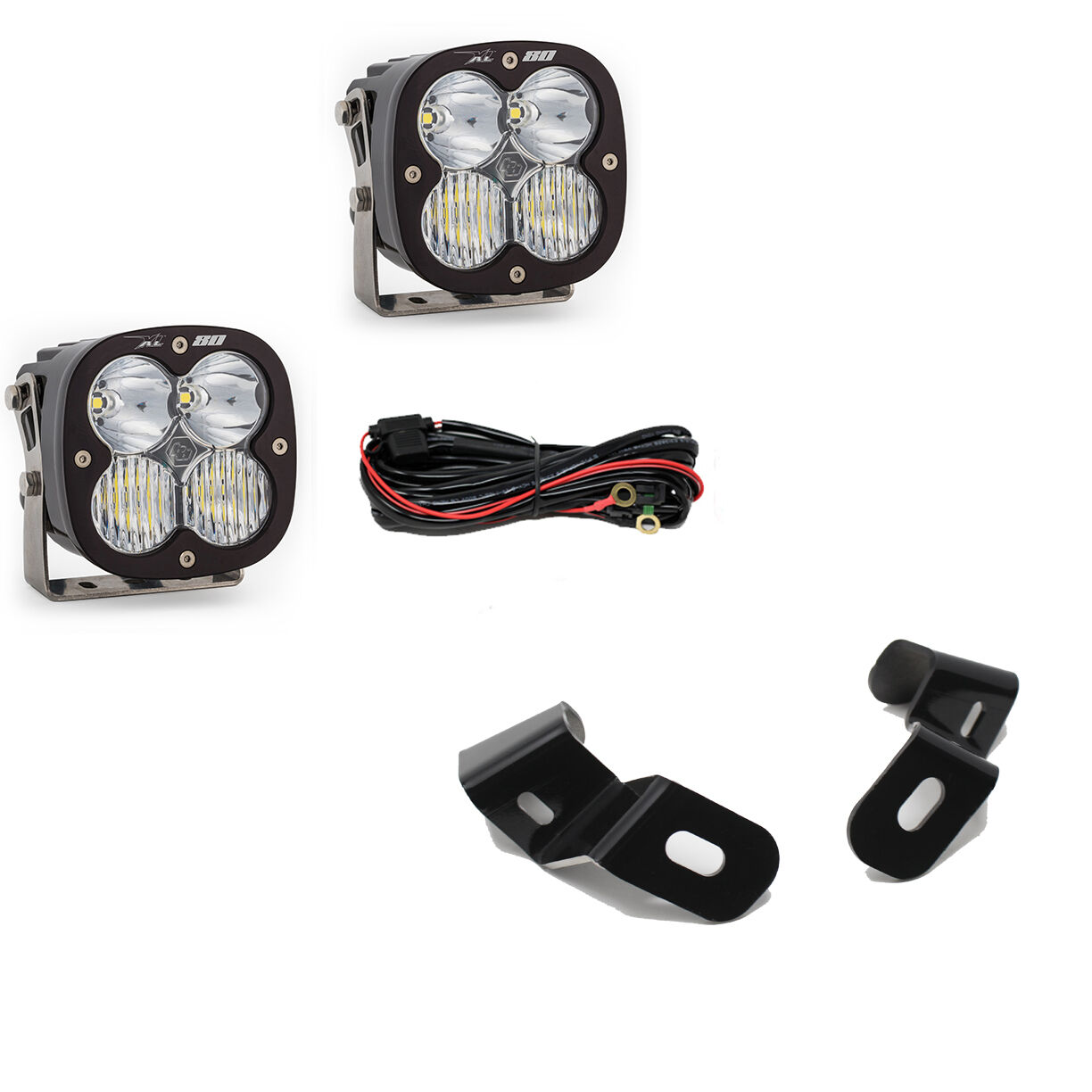 Dodge Ram LED Light Pods For Ram 2500/3500 19-On A-Pillar Kits XL 80 Driving Combo by Baja Designs - 448041