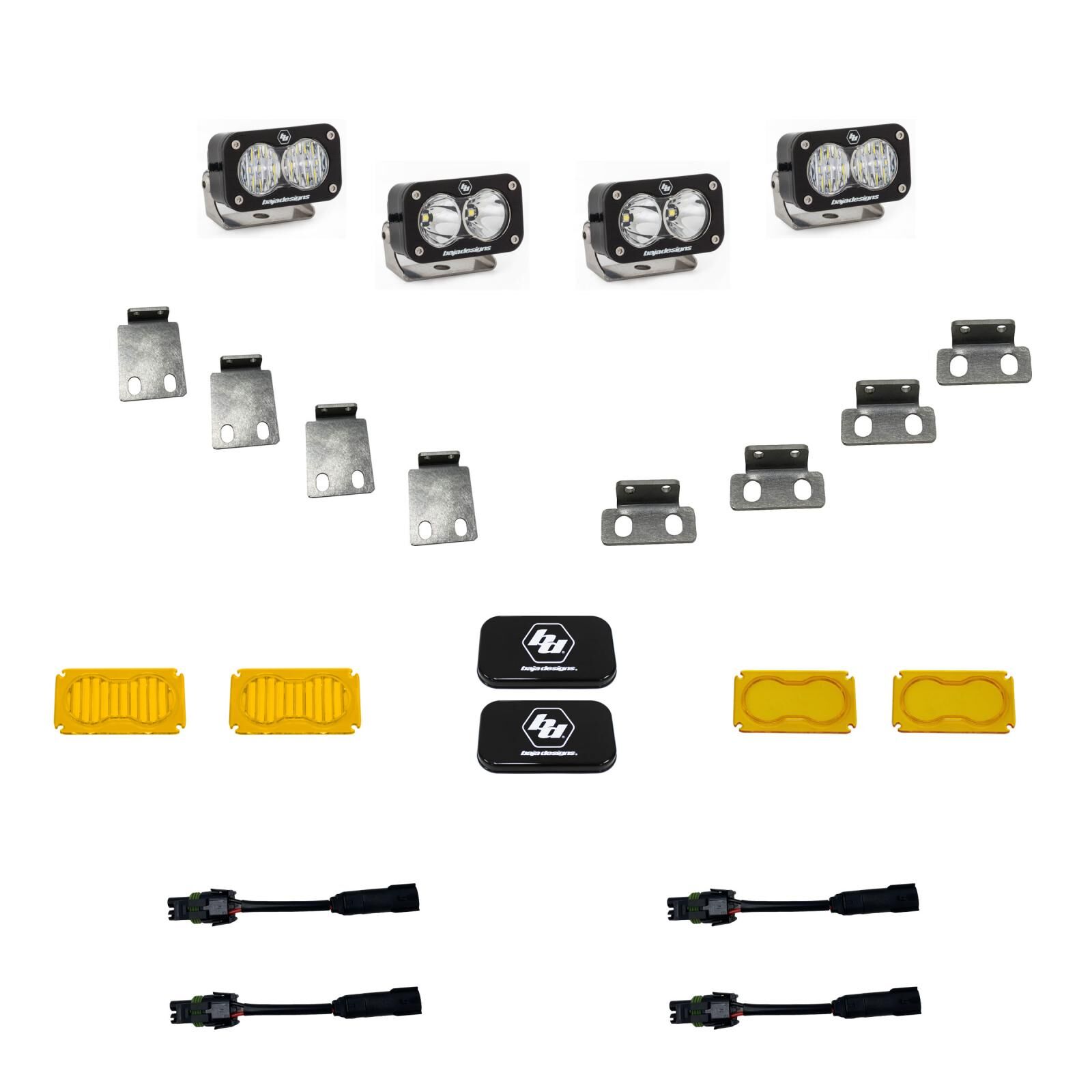 S2 Pro Fog Pocket Kit Fits 21-On Ford Raptor by Baja Designs - 448053