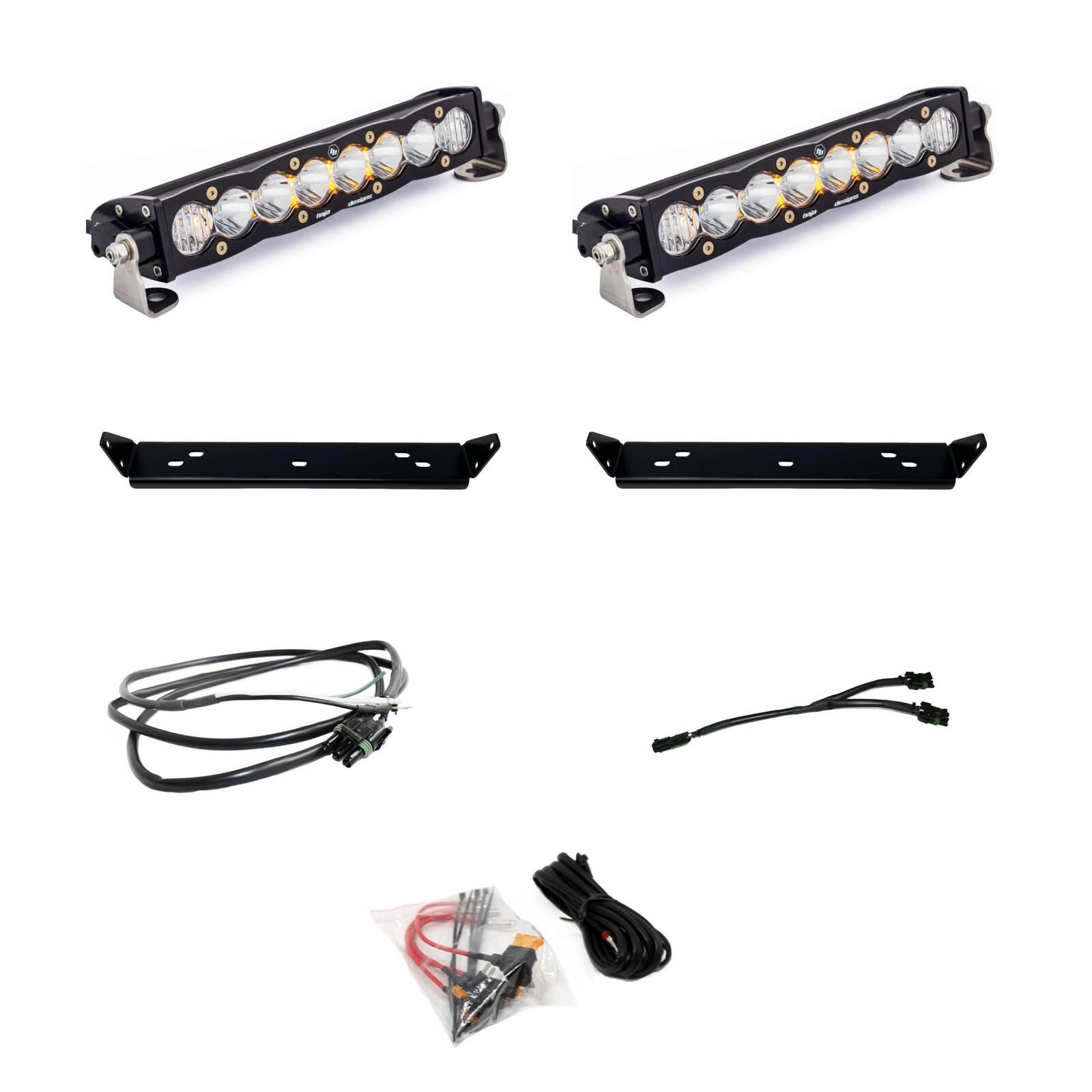 10 Inch S8 D/C Clear Behind Grill Kit fits 21-On Ford Raptor by Baja Designs - 448065