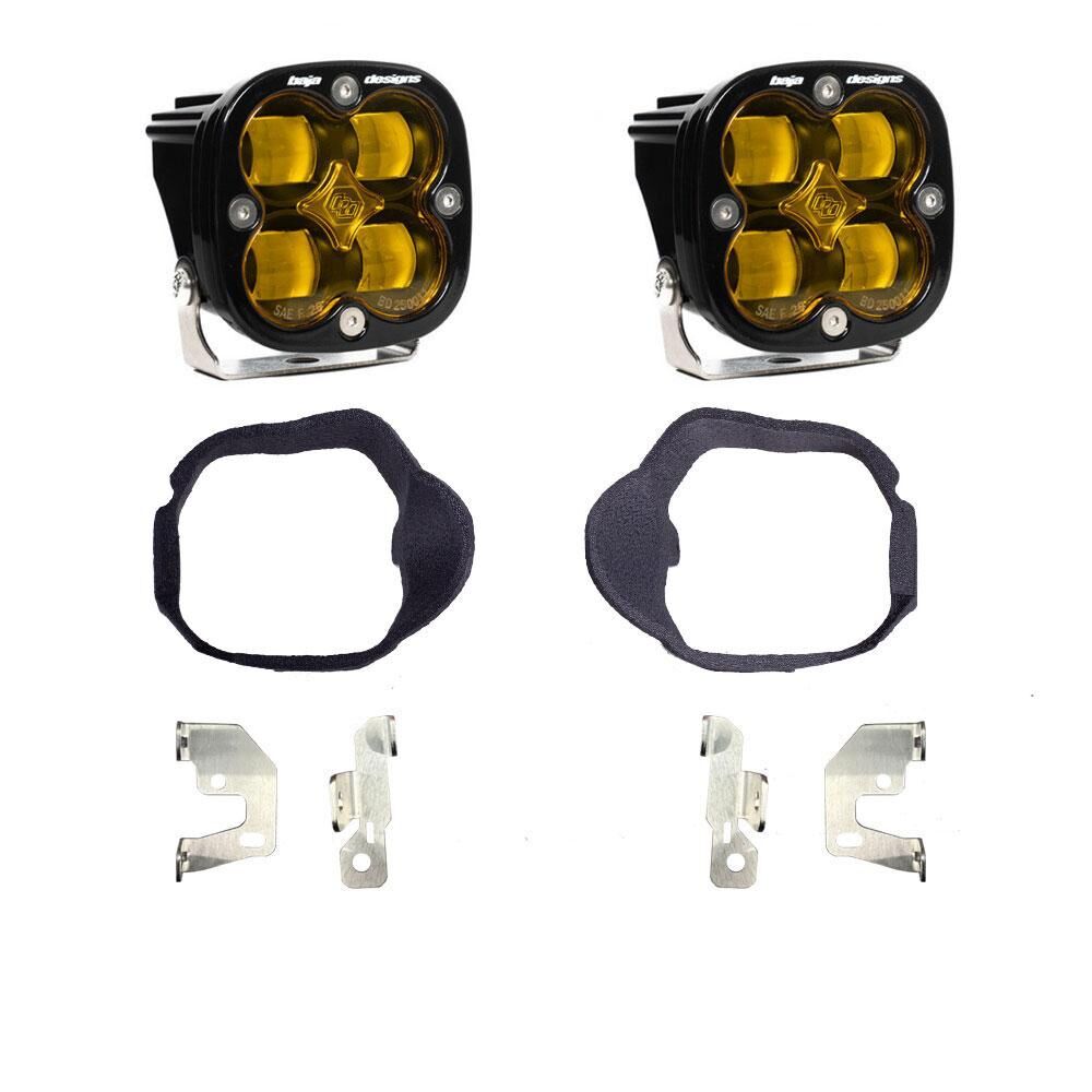 Mercedes Squadron SAE Fog Pocket Light Kit For Mercedes 2014-2018 Sprinter Van (Baja Amber) by Baja Designs - 448132