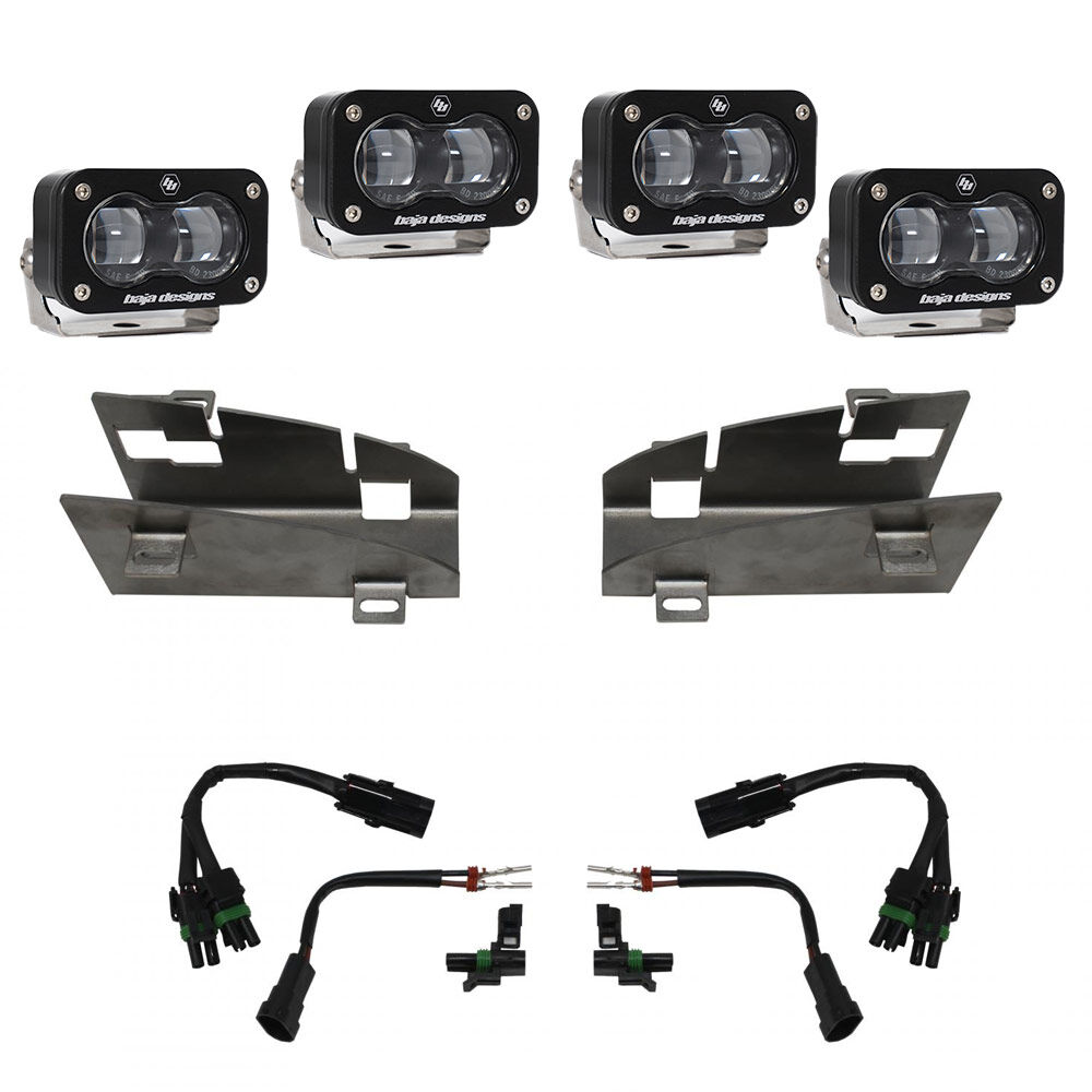 Dodge Ram Rebel/TRX (19-Present) Dual S2 SAE Fog Pocket Kit by Baja Designs - 448164