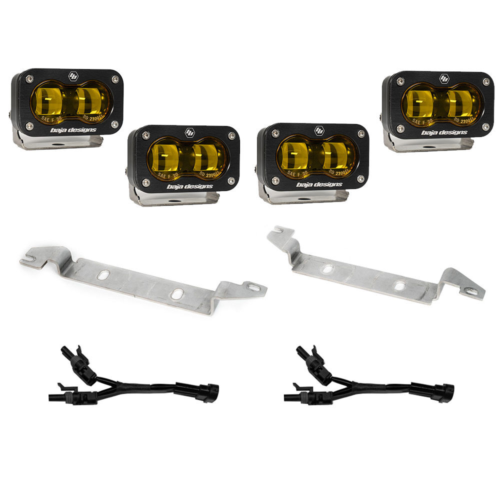 2022-Present Toyota Tundra S2 SAE Baja Amber OEM Fog Replacement Kit by Baja Designs - 448167