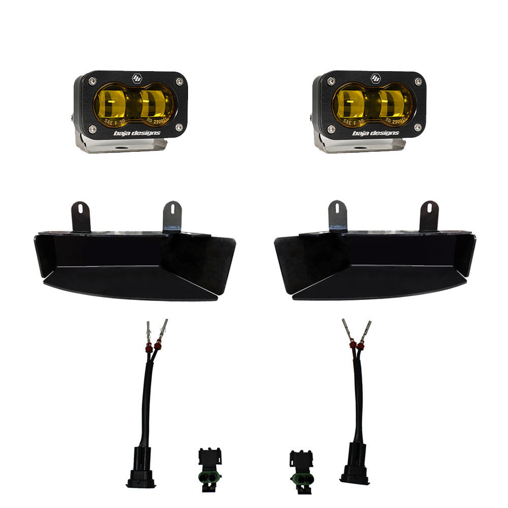 RAM S2 SAE Fog Pocket Light Kit Amber RAM 19-Present 2500/3500 by Baja Designs - 448170