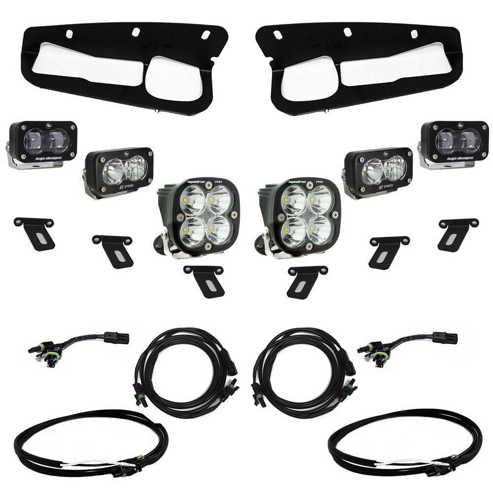 Ford Bronco (21-Present) S2 SAE FPK Pro w/Upfitter Wiring Harness for OEM Steel Bumper by Baja Designs - 448175UP