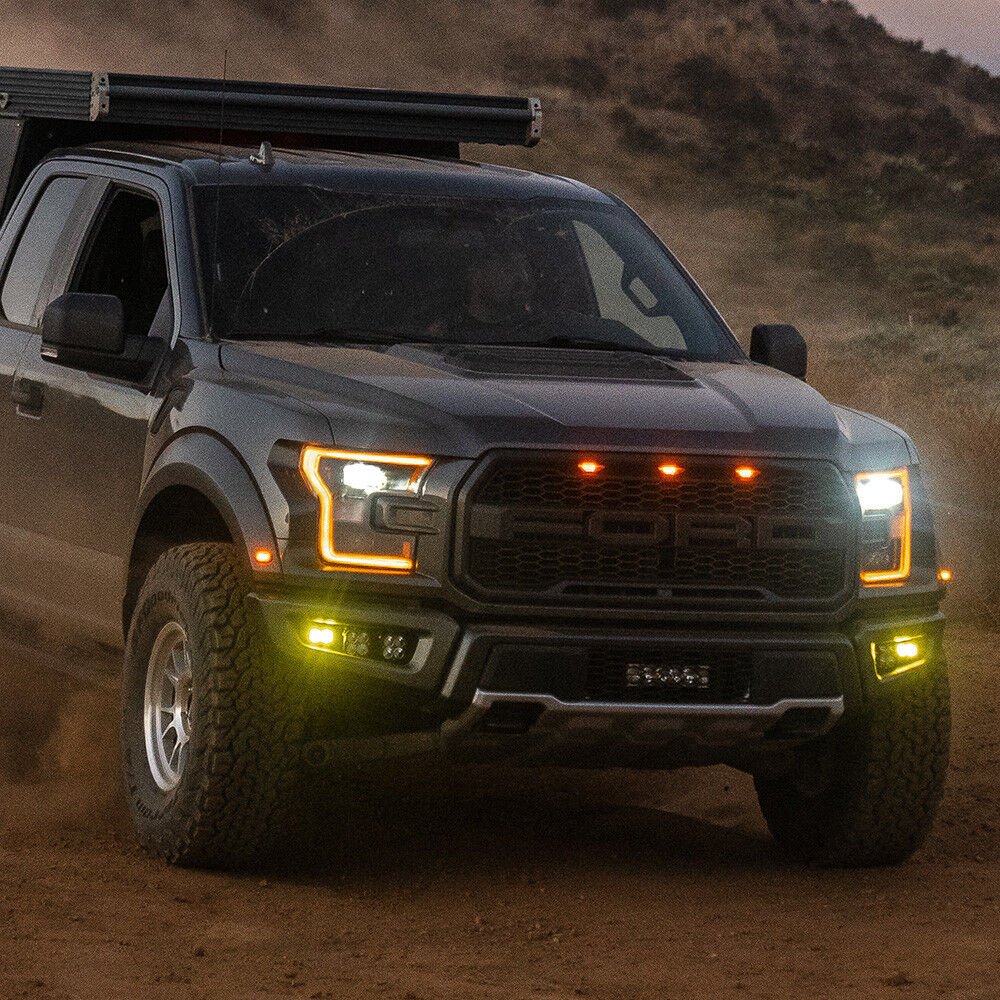 Ford Raptor (17-20) Fog Pocket Kit S2 SAE Baja Amber Pro by Baja Designs