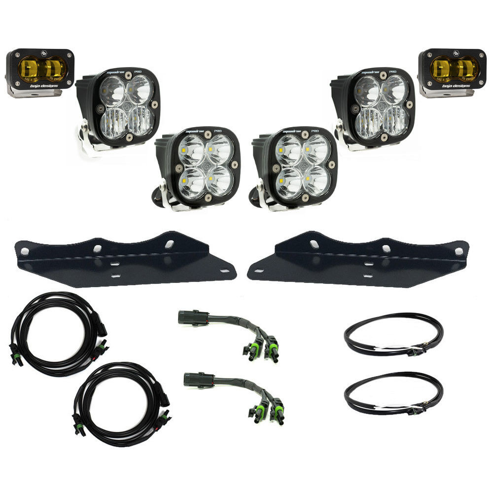 Ford Raptor (17-20) Fog Pocket Kit S2 SAE Baja Amber Pro by Baja Designs - 448177